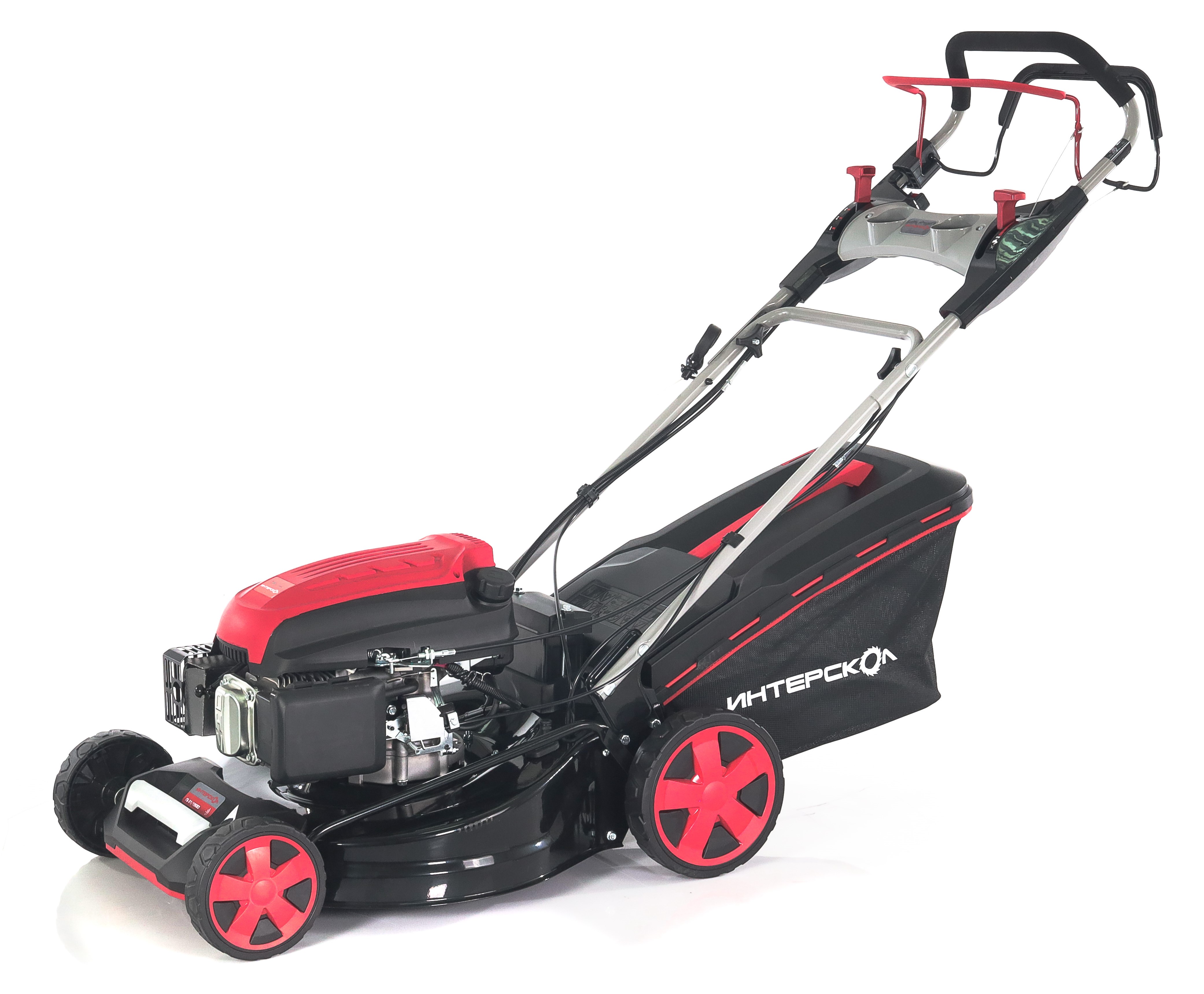 Бензиновая газонокосилка ИНТЕРСКОЛ ГБ-51/196ВЭ, 5.71 л.с., 196 см³, 3000 об/мин, 60 л (932.0.0.70)