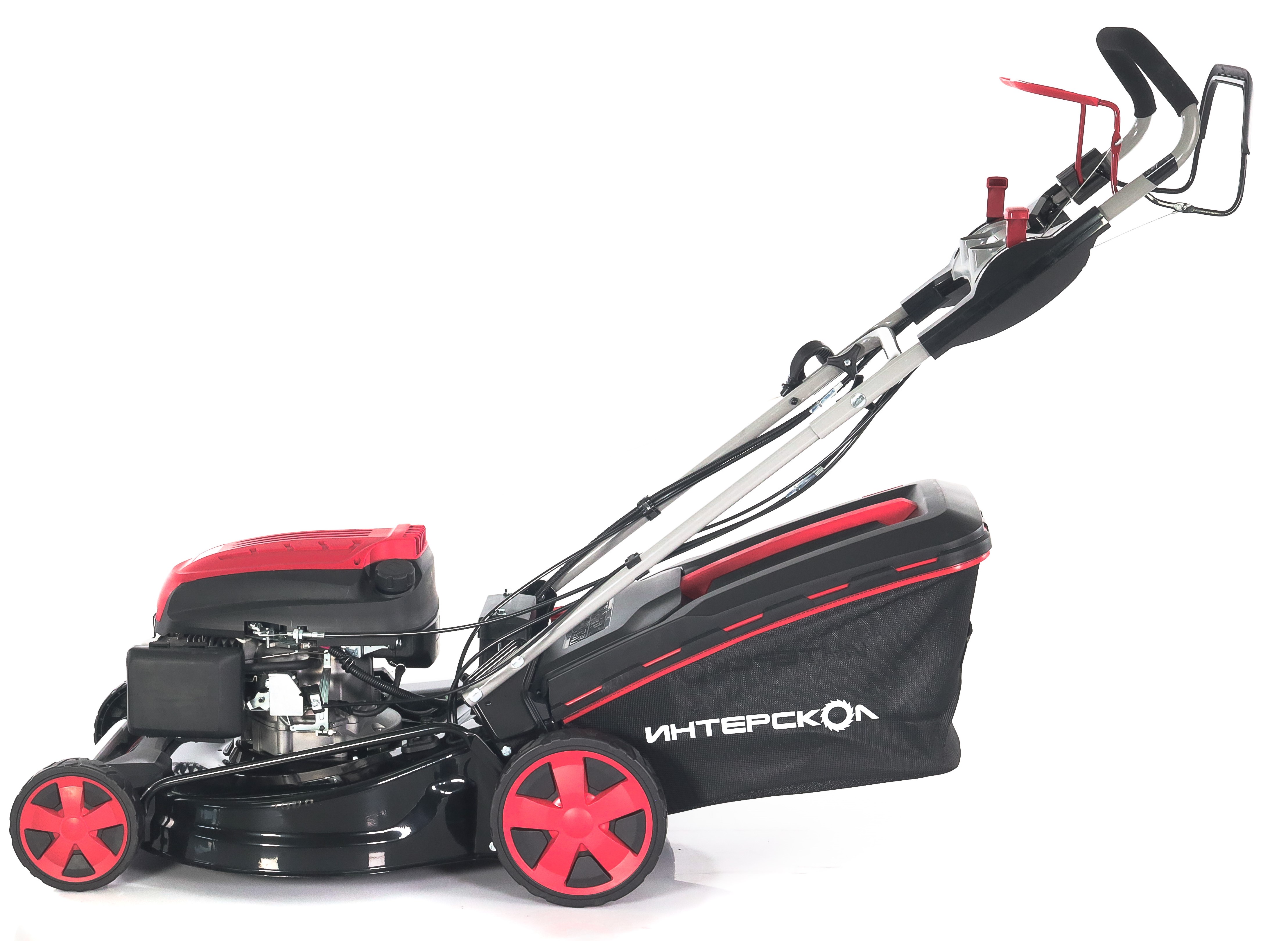 Бензиновая газонокосилка ИНТЕРСКОЛ ГБ-51/196ВЭ, 5.71 л.с., 196 см³, 3000 об/мин, 60 л (932.0.0.70)