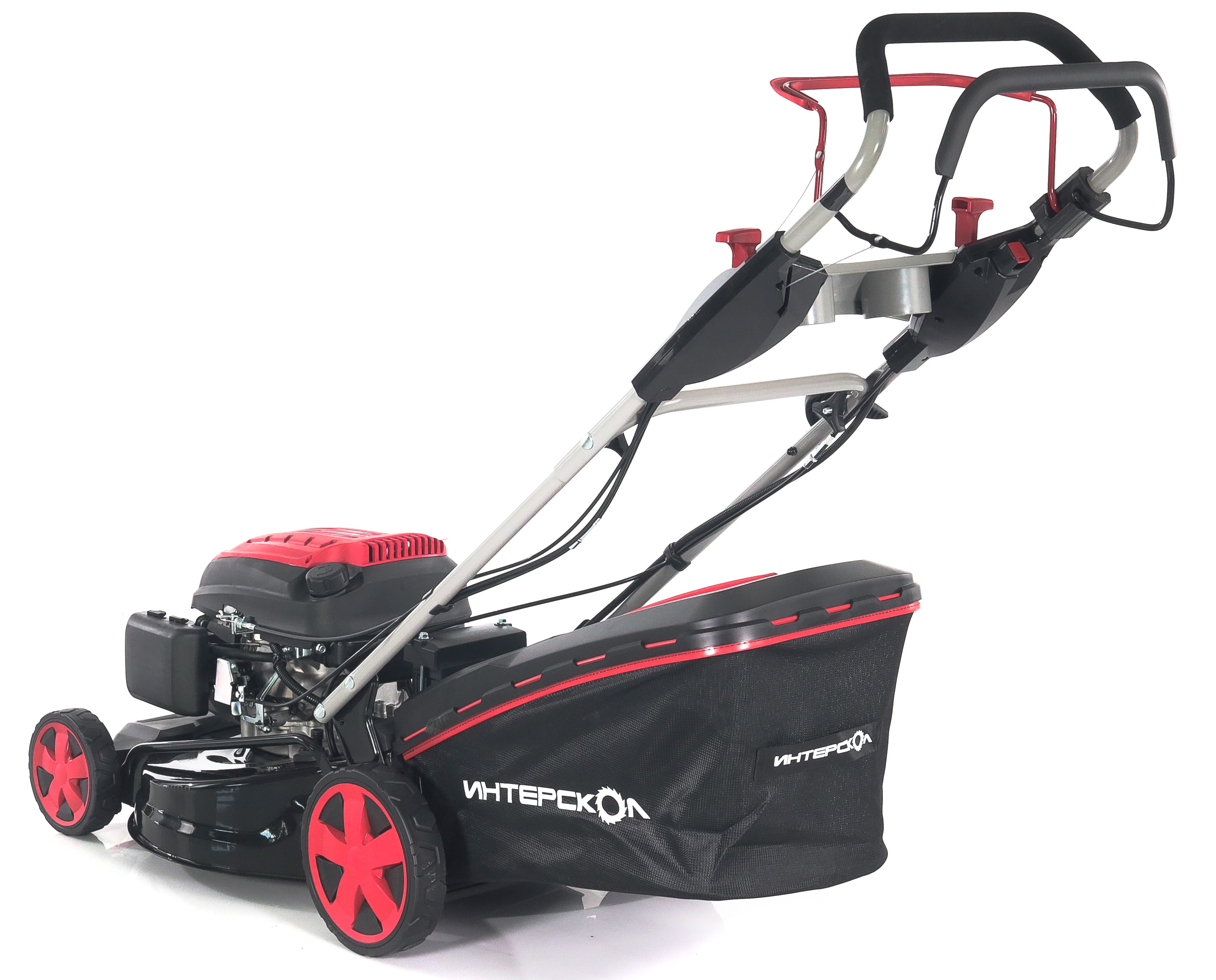 Бензиновая газонокосилка ИНТЕРСКОЛ ГБ-51/196ВЭ, 5.71 л.с., 196 см³, 3000 об/мин, 60 л (932.0.0.70)
