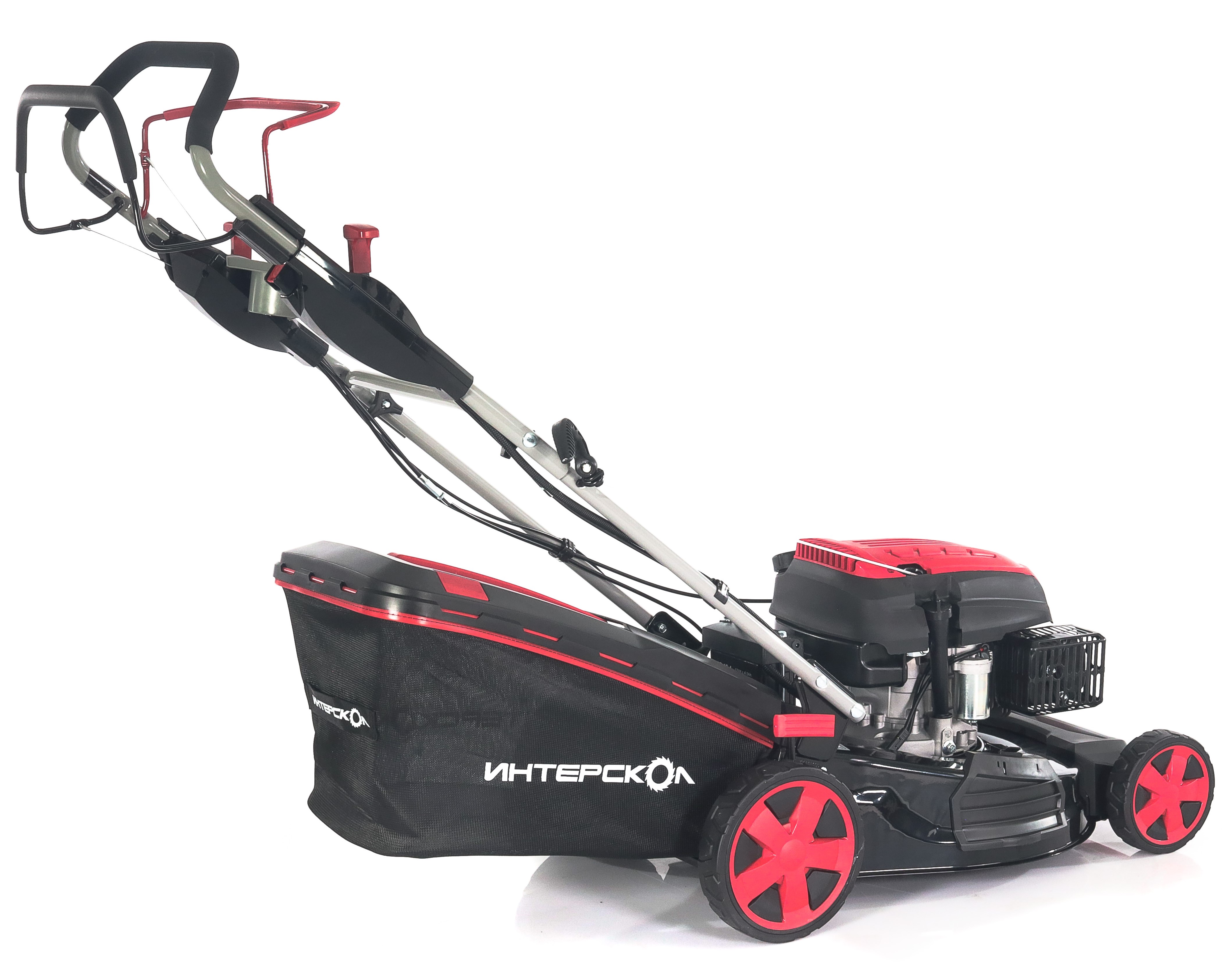 Бензиновая газонокосилка ИНТЕРСКОЛ ГБ-51/196ВЭ, 5.71 л.с., 196 см³, 3000 об/мин, 60 л (932.0.0.70)
