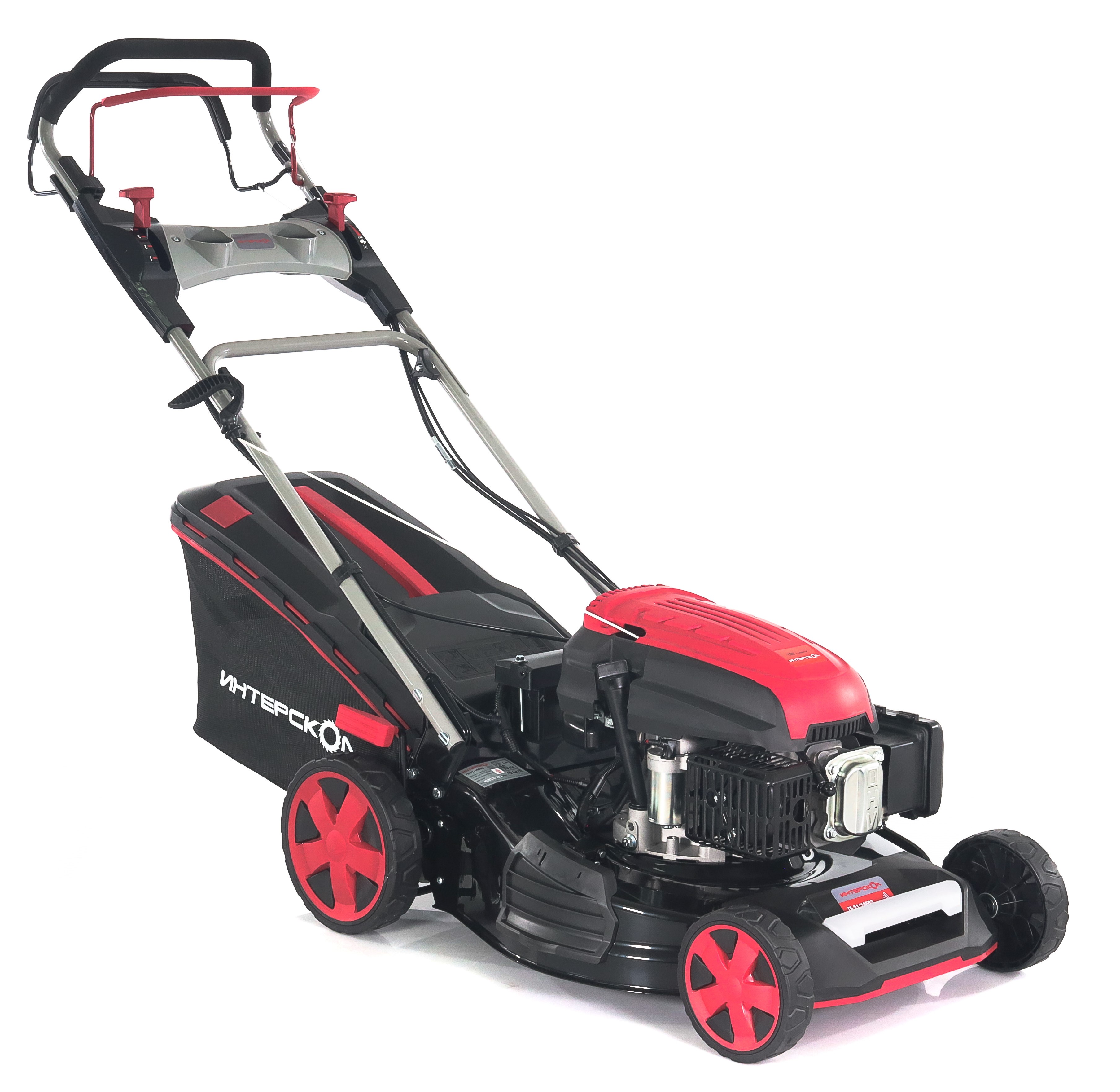 Бензиновая газонокосилка ИНТЕРСКОЛ ГБ-51/196ВЭ, 5.71 л.с., 196 см³, 3000 об/мин, 60 л (932.0.0.70)