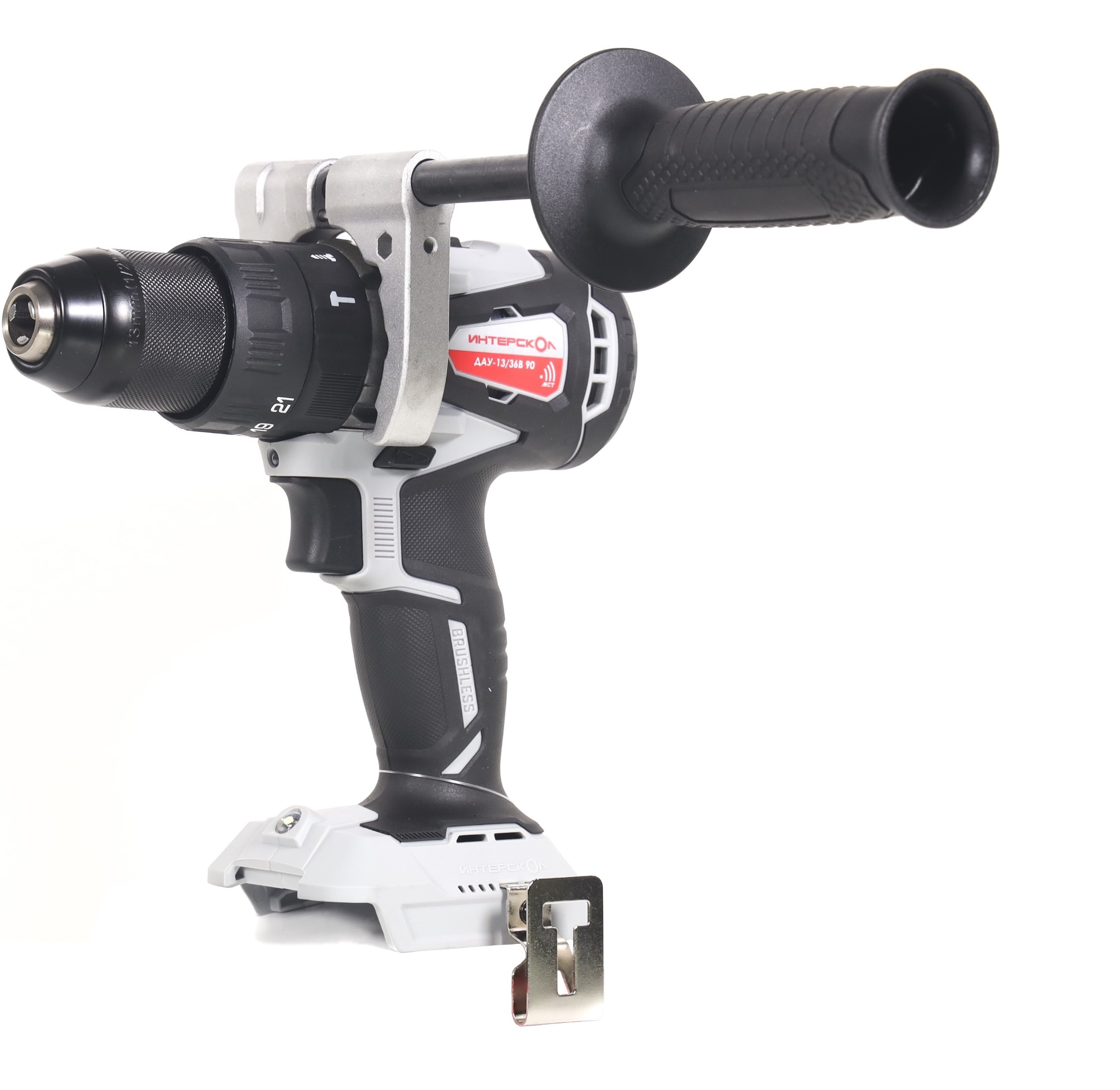 Аккумуляторная ударная дрель-шуруповерт ИНТЕРСКОЛ ДАУ-13/36В 90, 36 В, 2000 об/мин, 30000 уд/мин, с АКБ 4 Ач и ЗУ (860.0.0.70-B4C)