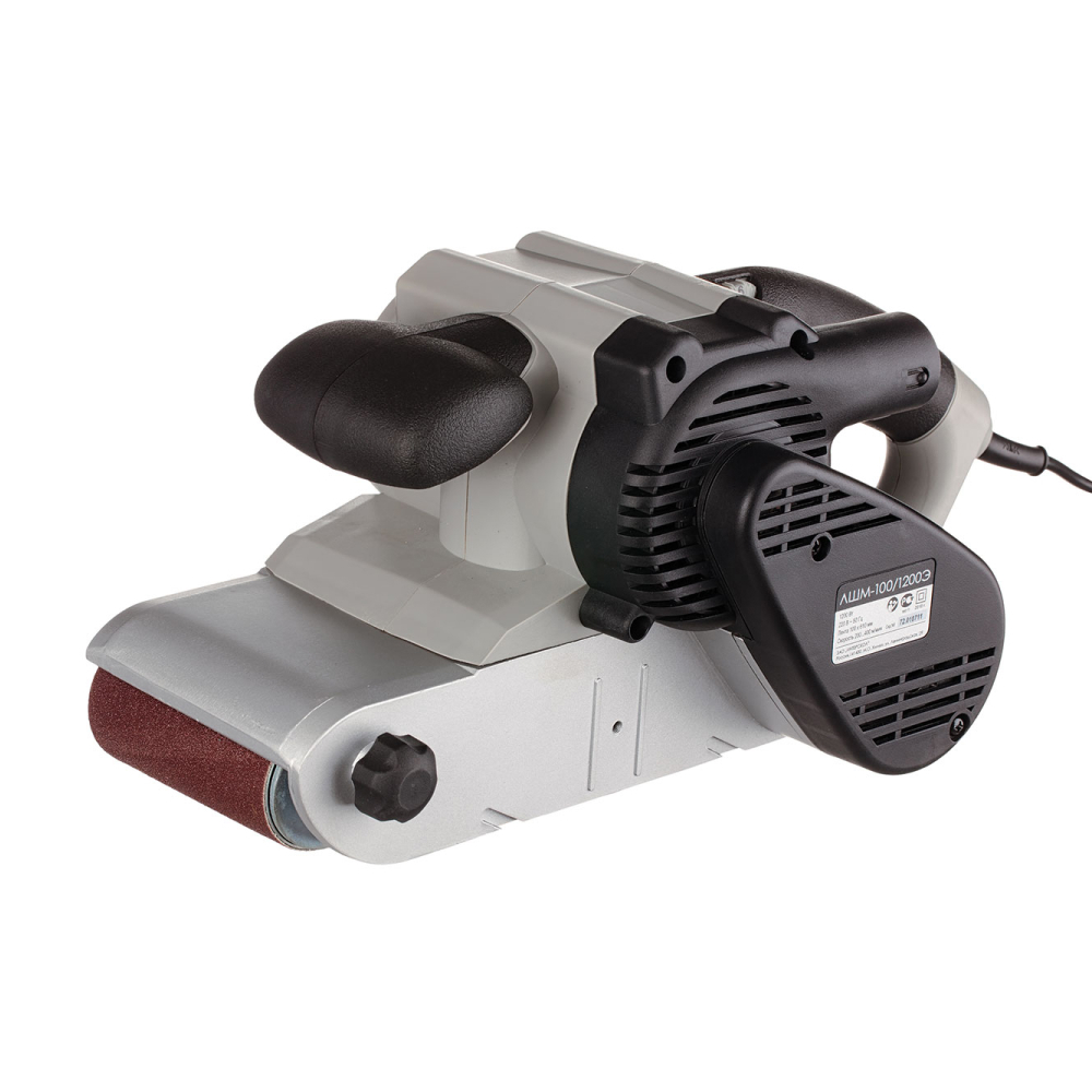 Ленточная шлифмашина ИНТЕРСКОЛ ЛШМ-100/1200Э, 1200 Вт, 100 мм, 400 м/мин, (72.1.1.00)