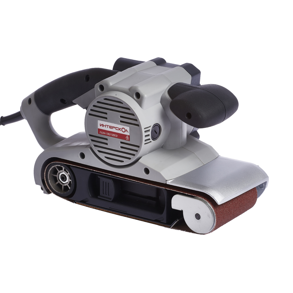 Ленточная шлифмашина ИНТЕРСКОЛ ЛШМ-100/1200Э, 1200 Вт, 100 мм, 400 м/мин, (72.1.1.00)