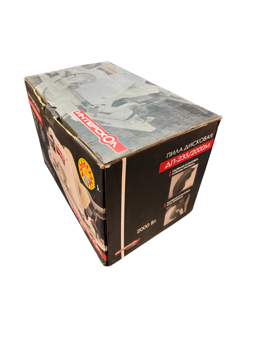 Пила циркулярная ИНТЕРСКОЛ ДП-235/2000М, 2000 Вт, 235 мм, 4200 об/мин, (УЦЕНЕННЫЙ ТОВАР) (14.1.1.21/U)