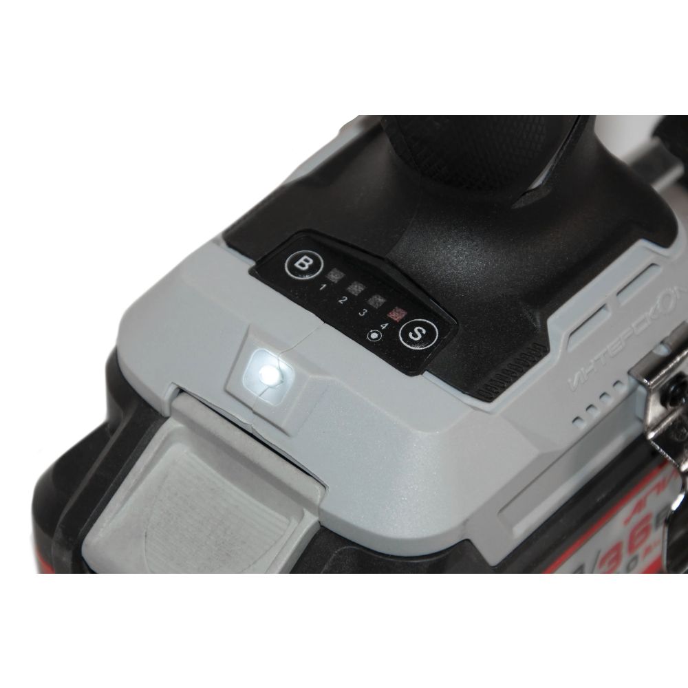 Аккумуляторный ударный гайковерт ИНТЕРСКОЛ ГАУ-250/18ВЭ, 18 В, 250 Нм, 3200 уд/мин, с АКБ 2 Ач и ЗУ (936.0.0.70-B2C)