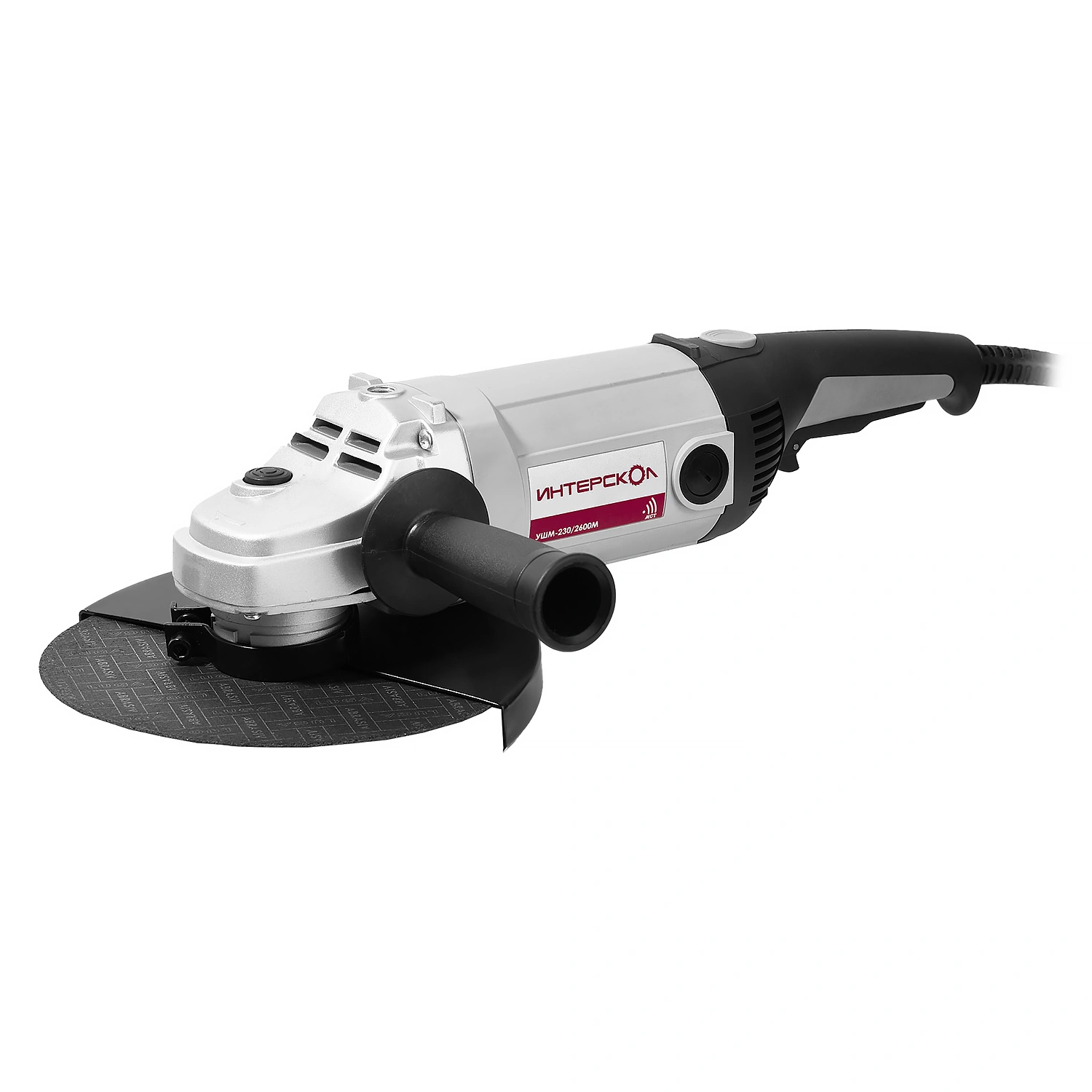 Угловая шлифмашина ИНТЕРСКОЛ УШМ-230/2600, 2600 Вт, 230 мм, 6500 об/мин (674.1.0.00)