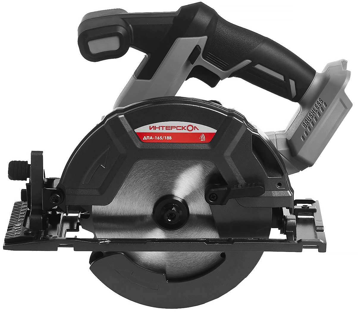Аккумуляторная дисковая пила ИНТЕРСКОЛ ДПА-165/18В, 18 В, 165 мм, 5000 об/мин, с АКБ 4 Ач и ЗУ (577.0.0.70-B4C)