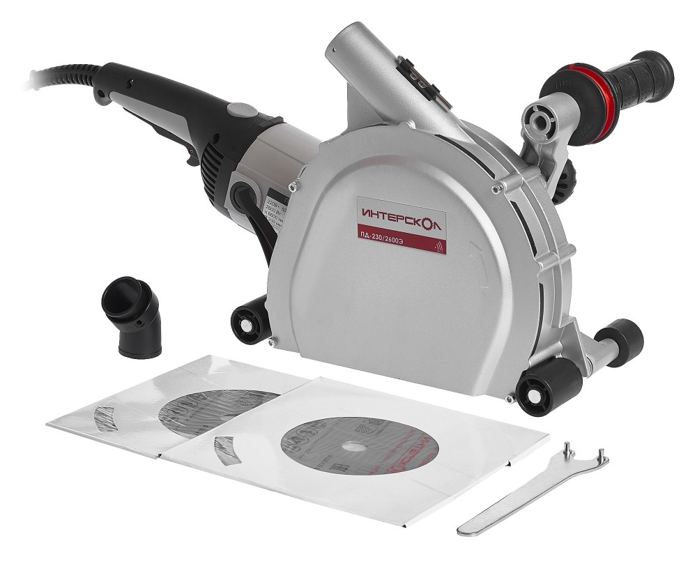 Штроборез ИНТЕРСКОЛ 364.1.0.00, 2600 Вт, 230 мм, 6600 об/мин