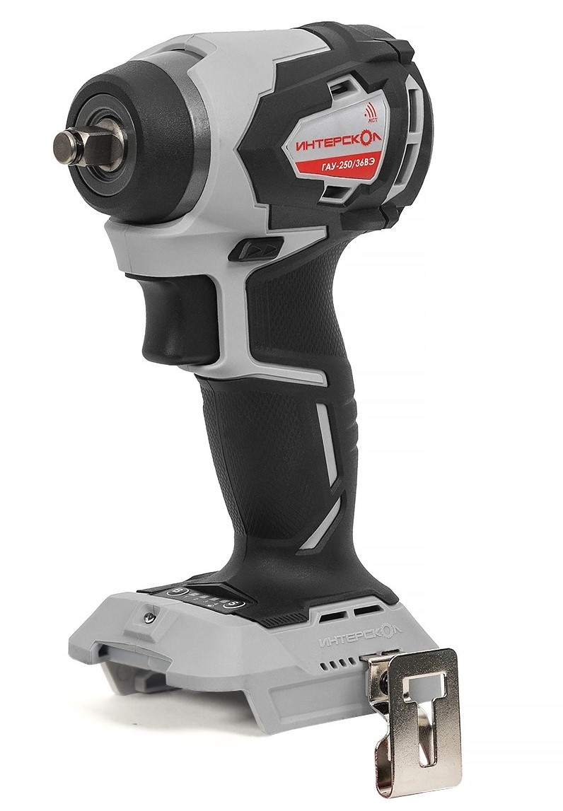 Аккумуляторный ударный гайковерт ИНТЕРСКОЛ ГАУ-250/36ВЭ, 36 В, 250 Нм, 3200 уд/мин, без АКБ и ЗУ (863.0.0.70)