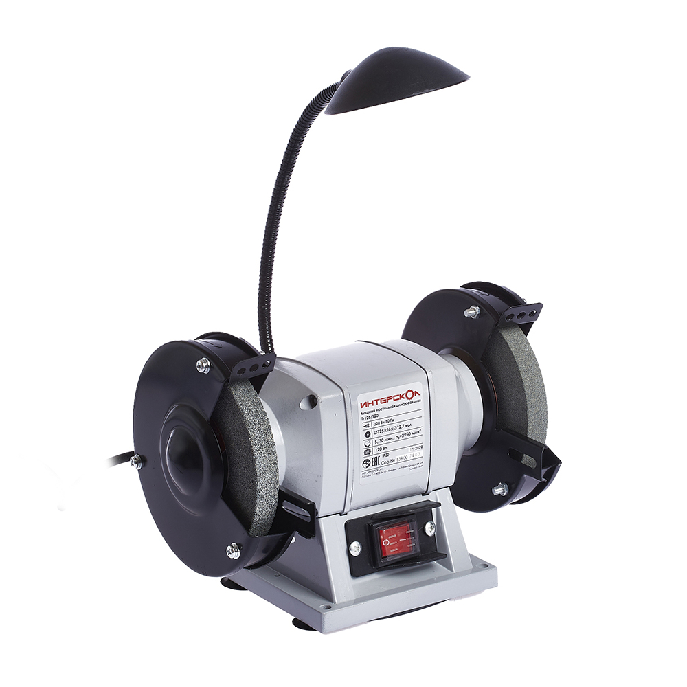 Заточная машина ИНТЕРСКОЛ Т-125/120, 120 Вт, 125 мм, 2950 об/мин, 539.1.0.00