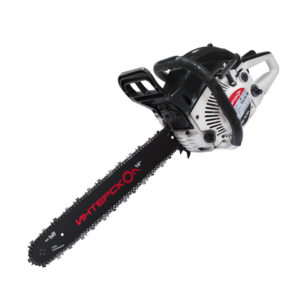 Бензопила цепная ИНТЕРСКОЛ ПЦБ-18/45Л, 450 мм (18"), 2.4 л.с., 1.8 кВт, 444.01.0.00