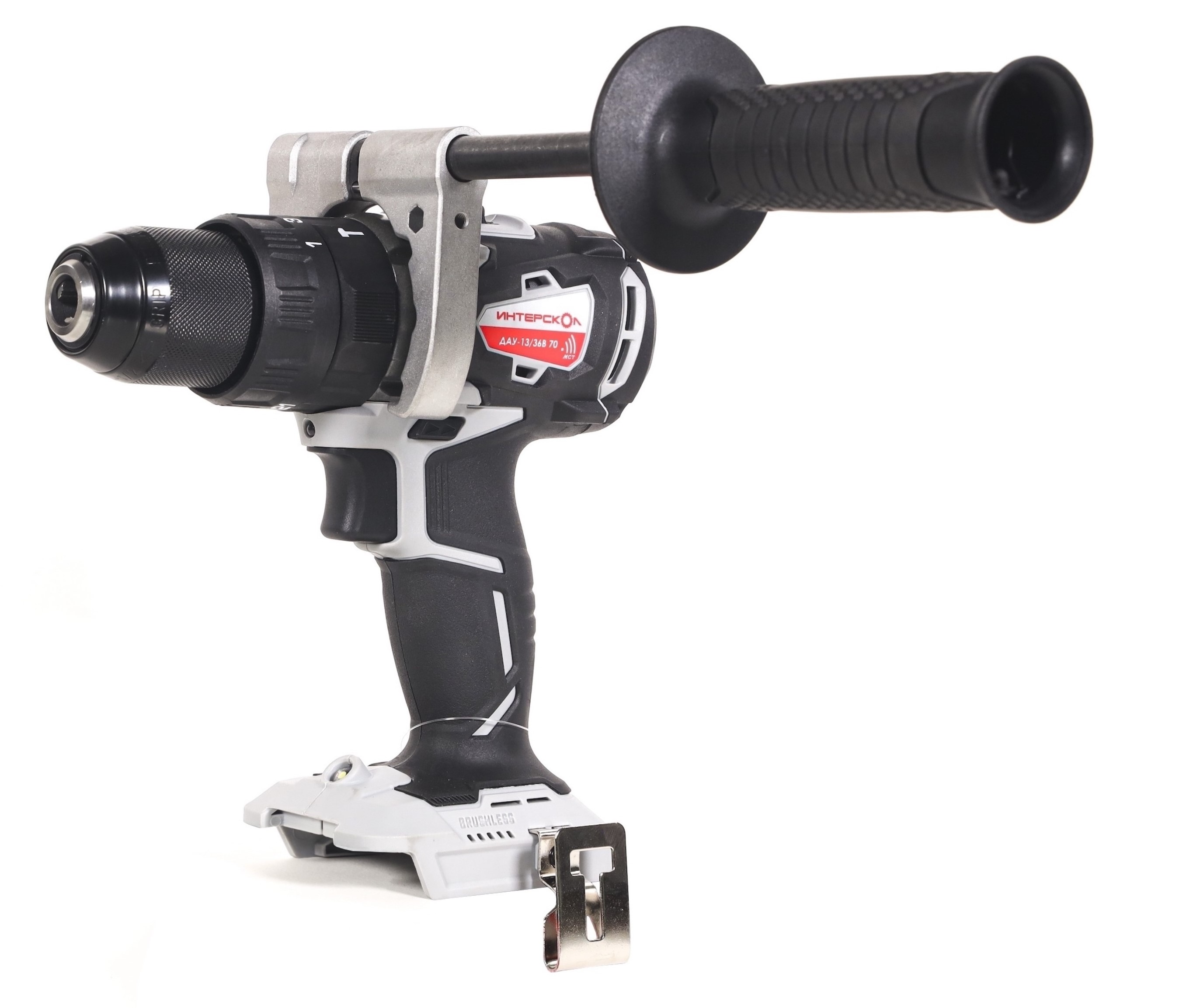 Ударная дрель-шуруповерт ИНТЕРСКОЛ ДАУ-13/36В 70, 36 В, 1900 об/мин, 30000 уд/мин, с АКБ 2.5 Ач и ЗУ (813.0.0.70-B25C)