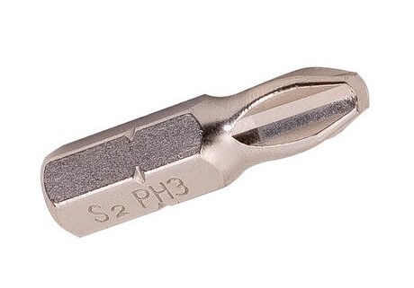 Бита ИНТЕРСКОЛ PH3, 25 мм хвостовик 1/4", 6 шт. (25203.025)