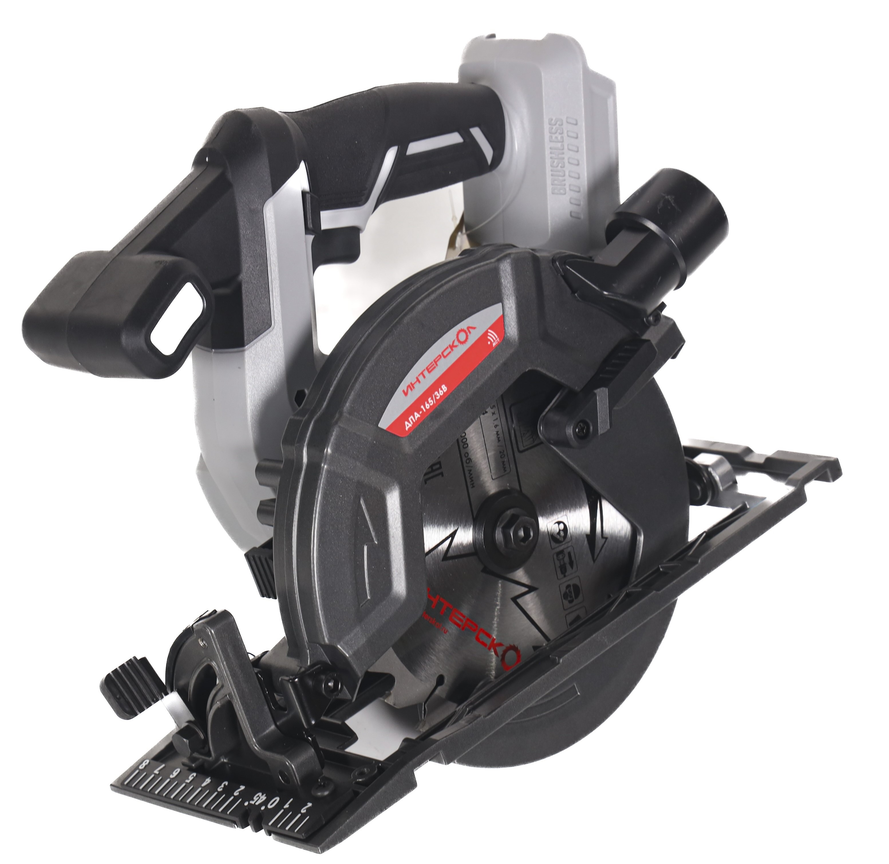 Аккумуляторная дисковая пила ИНТЕРСКОЛ ДПА-165/36В, 36 В, 165 мм, 5000 об/мин, с АКБ 4 Ач и ЗУ (817.0.0.70-B4C)