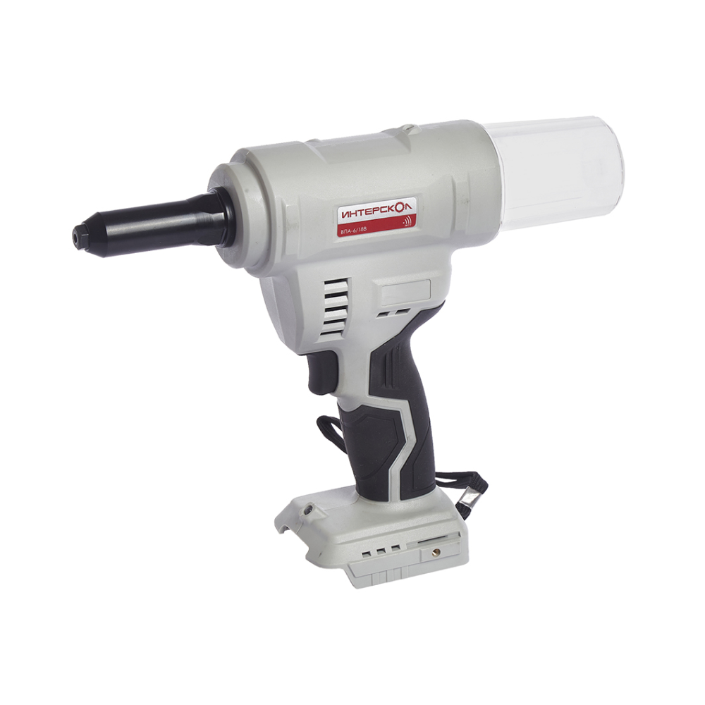 Аккумуляторный заклепочный пистолет ИНТЕРСКОЛ ВПА-6/18В, АПИ, с АКБ 2 Ач и ЗУ (646.1.0.70-B2C)