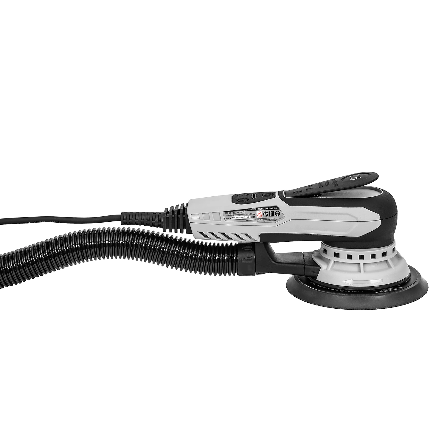 Эксцентриковая шлифмашина ИНТЕРСКОЛ ЭШМ-150/350Э, 350 Вт, 150 мм, 10000 об/мин (799.1.0.70)