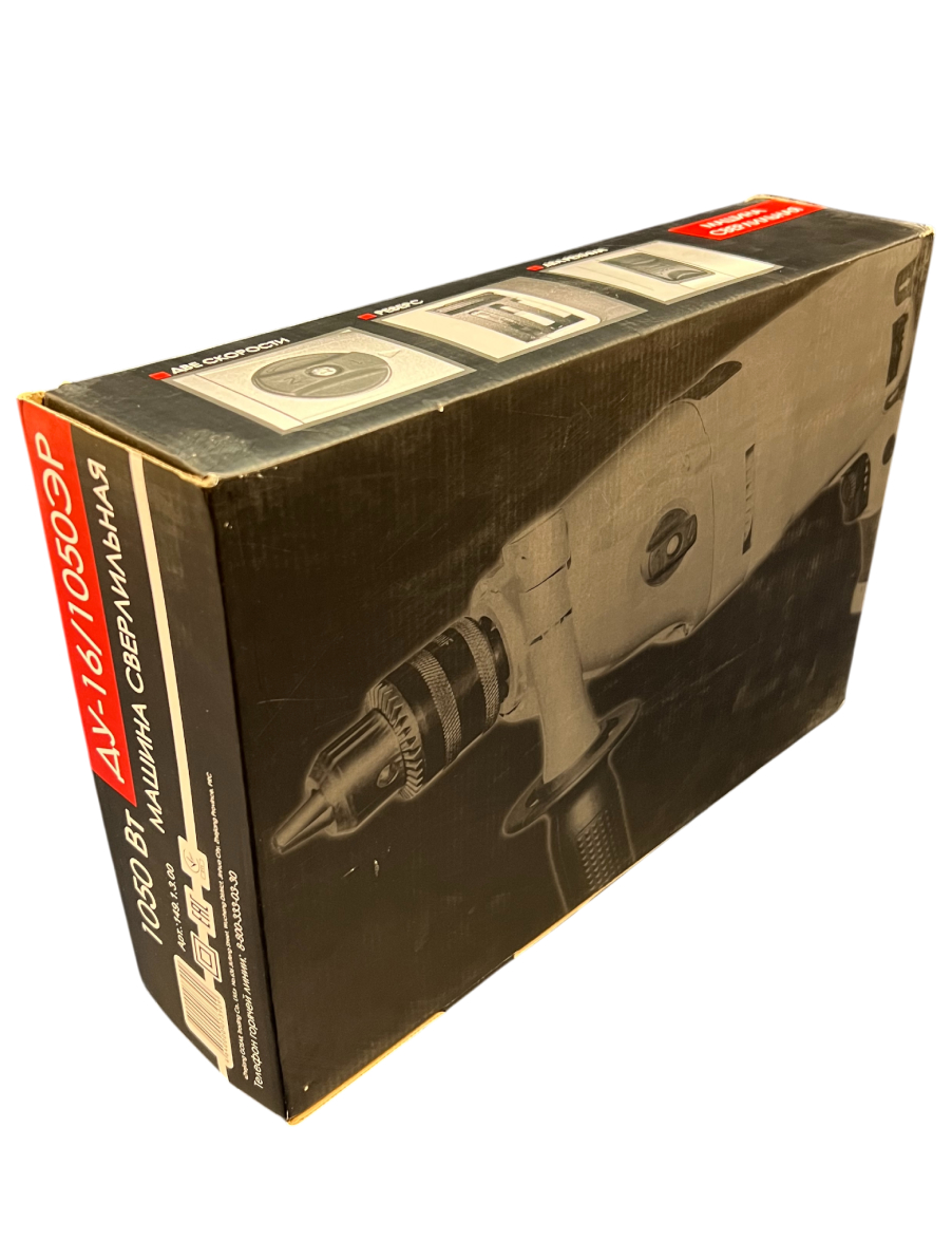 Ударная дрель ИНТЕРСКОЛ ДУ-16/1050ЭР, 1050 Вт, 2000 об/мин, 32000 уд/мин, (УЦЕНЕННЫЙ ТОВАР) (149.1.3.00/U)