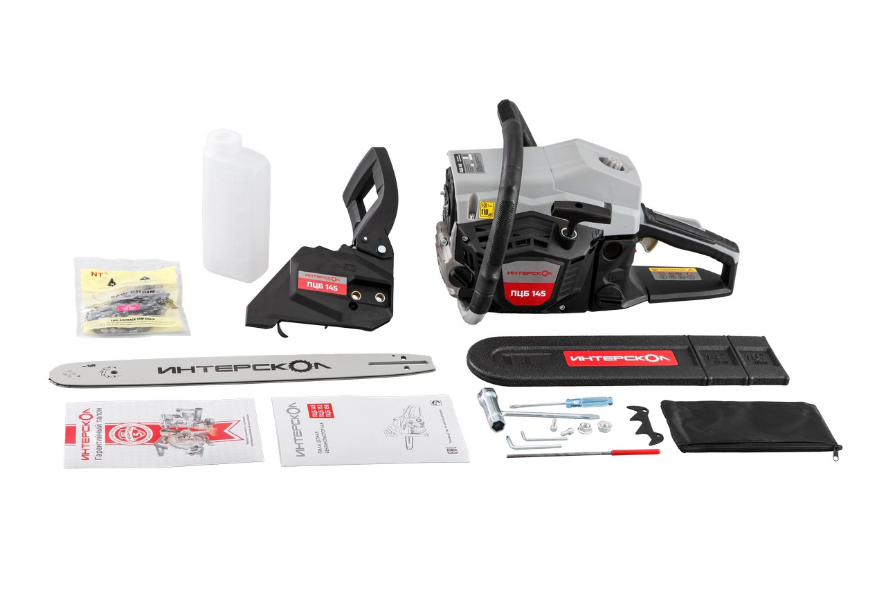 Цепная пила ИНТЕРСКОЛ ПЦБ 145, 1.77 кВт, 40 см (877.0.0.70)