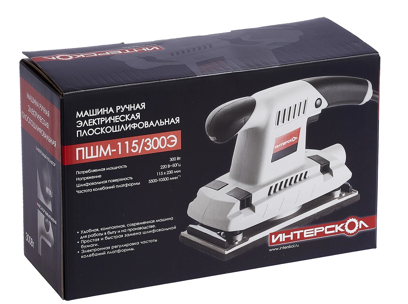 Плоскошлифовальная машина ИНТЕРСКОЛ ПШМ-115/300Э Э-01, 300 Вт, 115х280 мм, 10500 кол/мин (30.1.1.10)