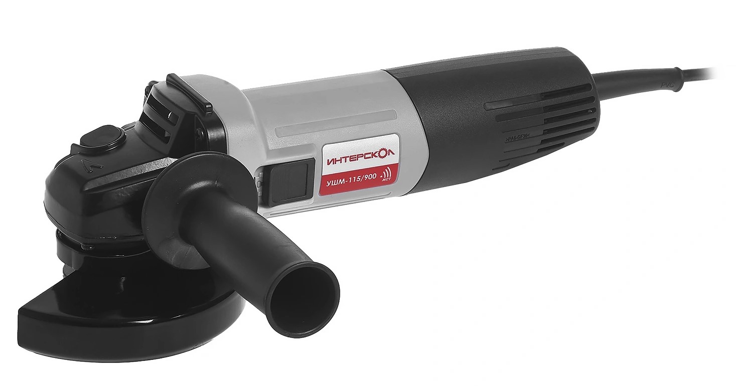 Угловая шлифмашина ИНТЕРСКОЛ УШМ-115/900, 900 Вт, 115 мм, 11000 об/мин (670.1.0.00)