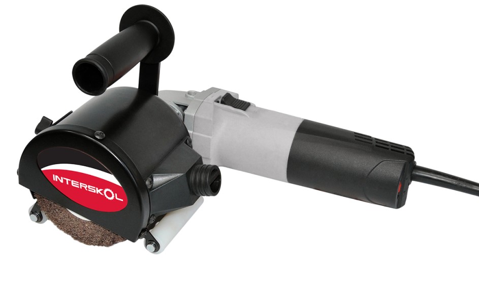 Угловая щеточношлифовальная машина ИНТЕРСКОЛ ШМ-110/1400ЭМ, 1400 Вт, 110 мм, 4000 об/мин (650.1.0.00)