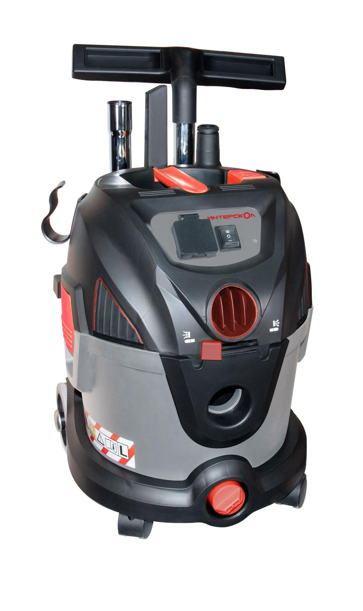 Строительный пылесос ИНТЕРСКОЛ ПУ-20/1400Р, 1400 Вт, 20 л (706.1.0.00)