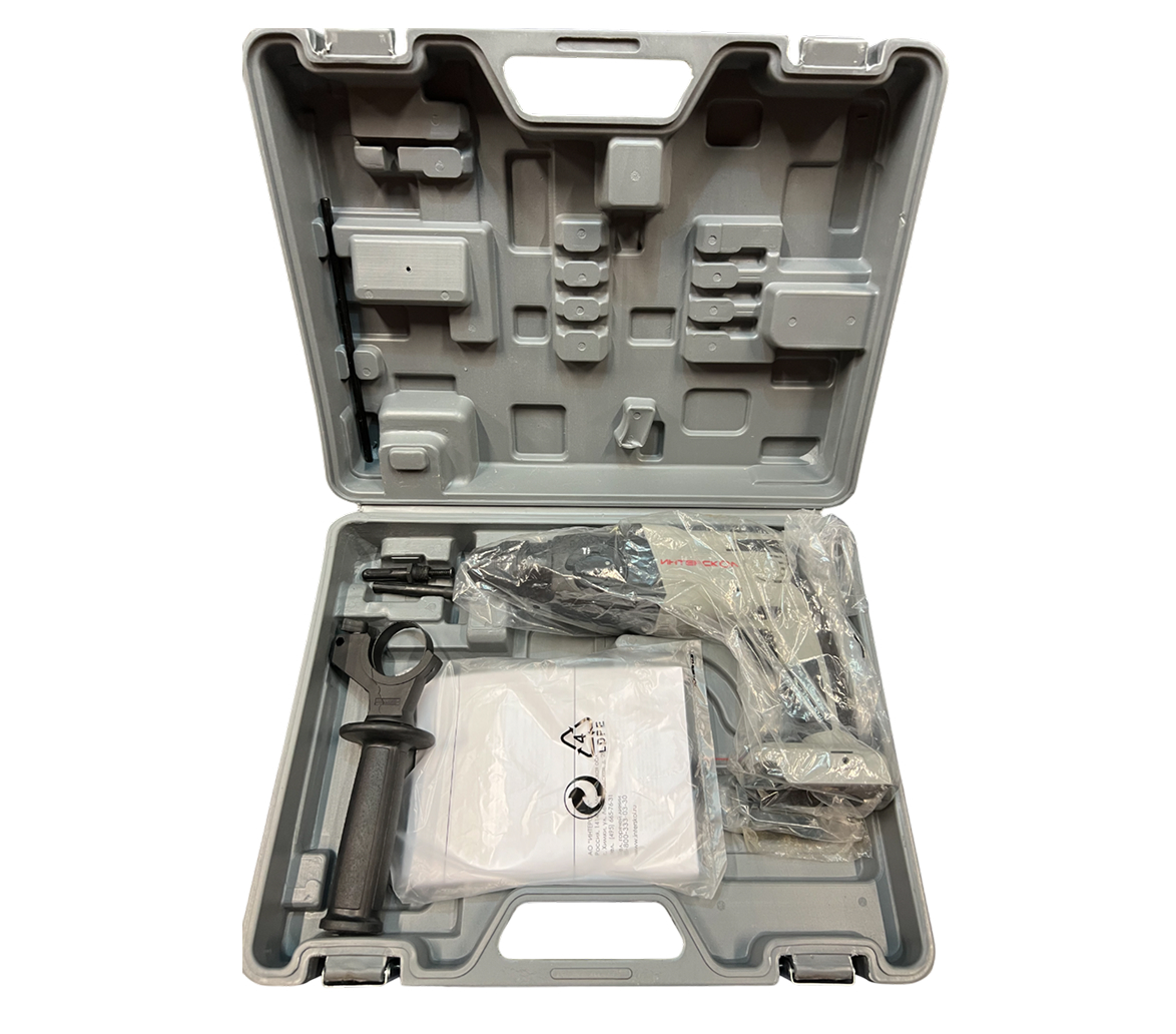 Аккумуляторный перфоратор ИНТЕРСКОЛ ПА-18/18Л2, 18 В, 1.3 Дж, 6900 уд/мин, без АКБ и ЗУ, в кейсе (УЦЕНЕННЫЙ ТОВАР) (329.0.0.74/U2)