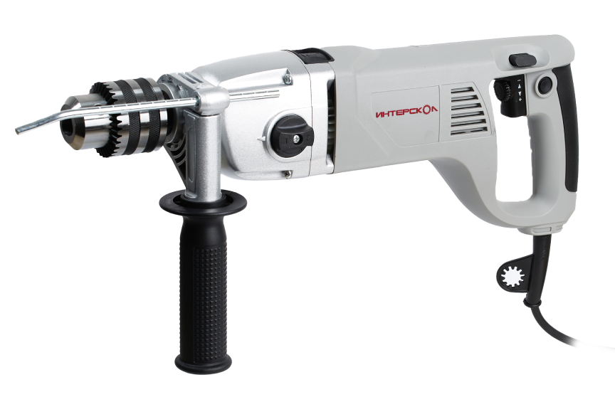 Ударная дрель ИНТЕРСКОЛ ДУ-22/1200ЭРП2, 1200 Вт, 2000 об/мин, 32000 уд/мин (330.1.0.00)
