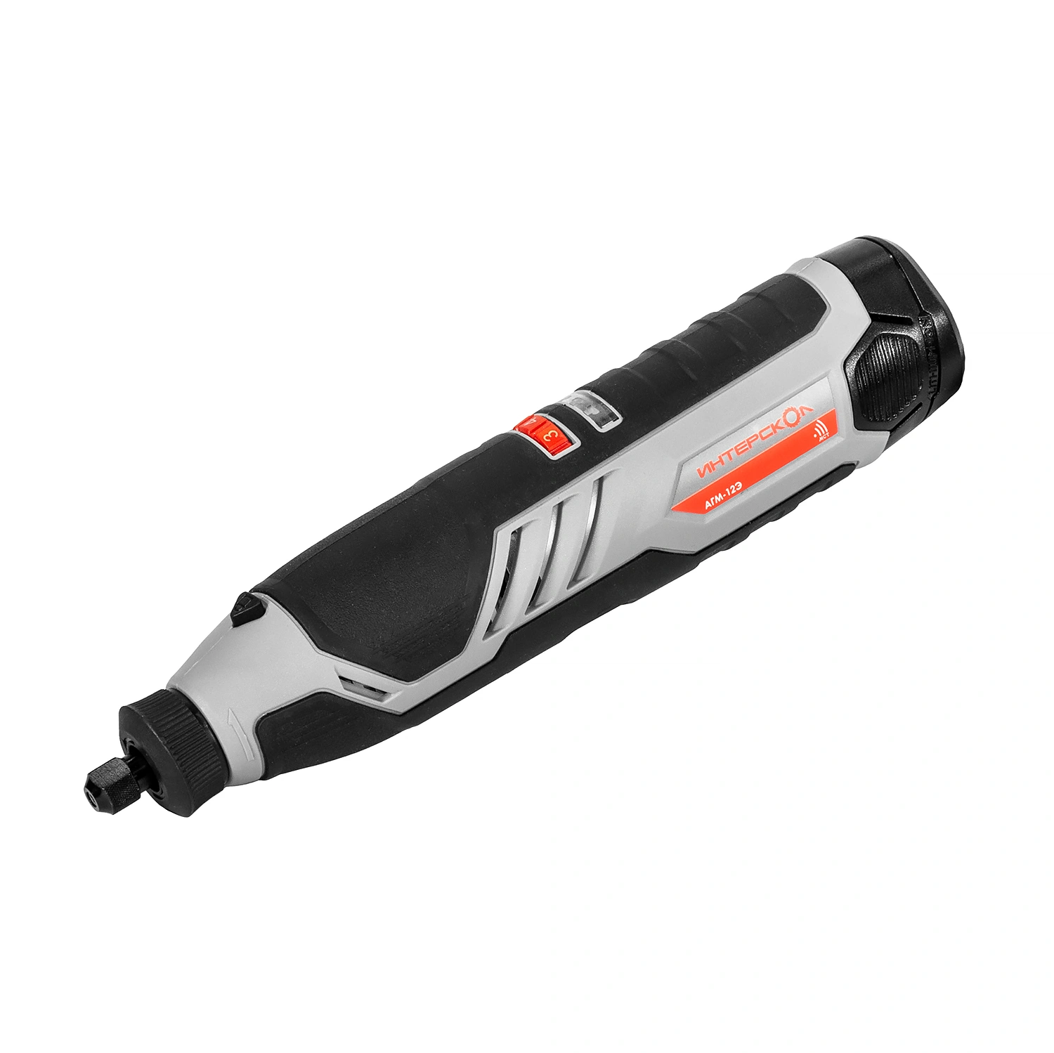 Аккумуляторный гравер ИНТЕРСКОЛ АГМ-12Э, 12 В, 25000 об/мин, с АКБ 2 Ач и ЗУ (809.0.0.70-B2C)