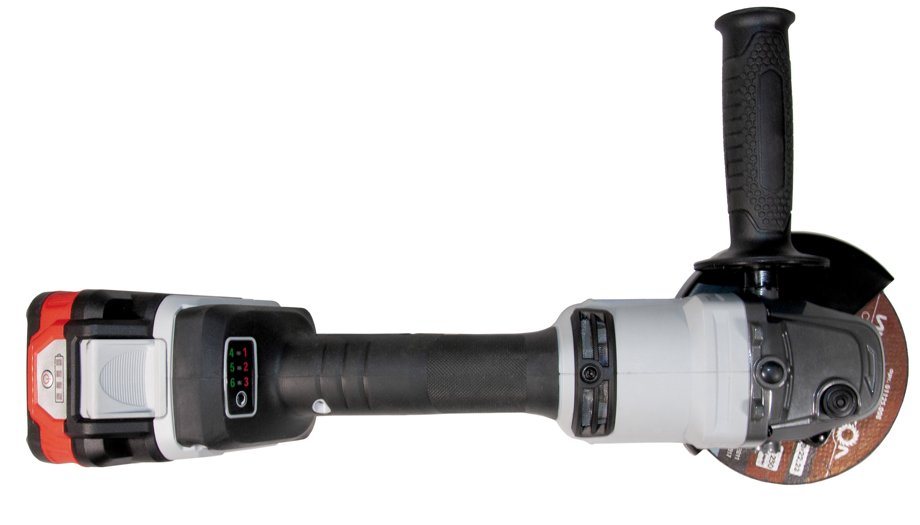 Аккумуляторная угловая шлифмашина ИНТЕРСКОЛ УШМ-125/36ВМЭ, 36 В, 125 мм, 8500 об/мин, с 2 АКБ 2 Ач и ЗУ, в кейсе