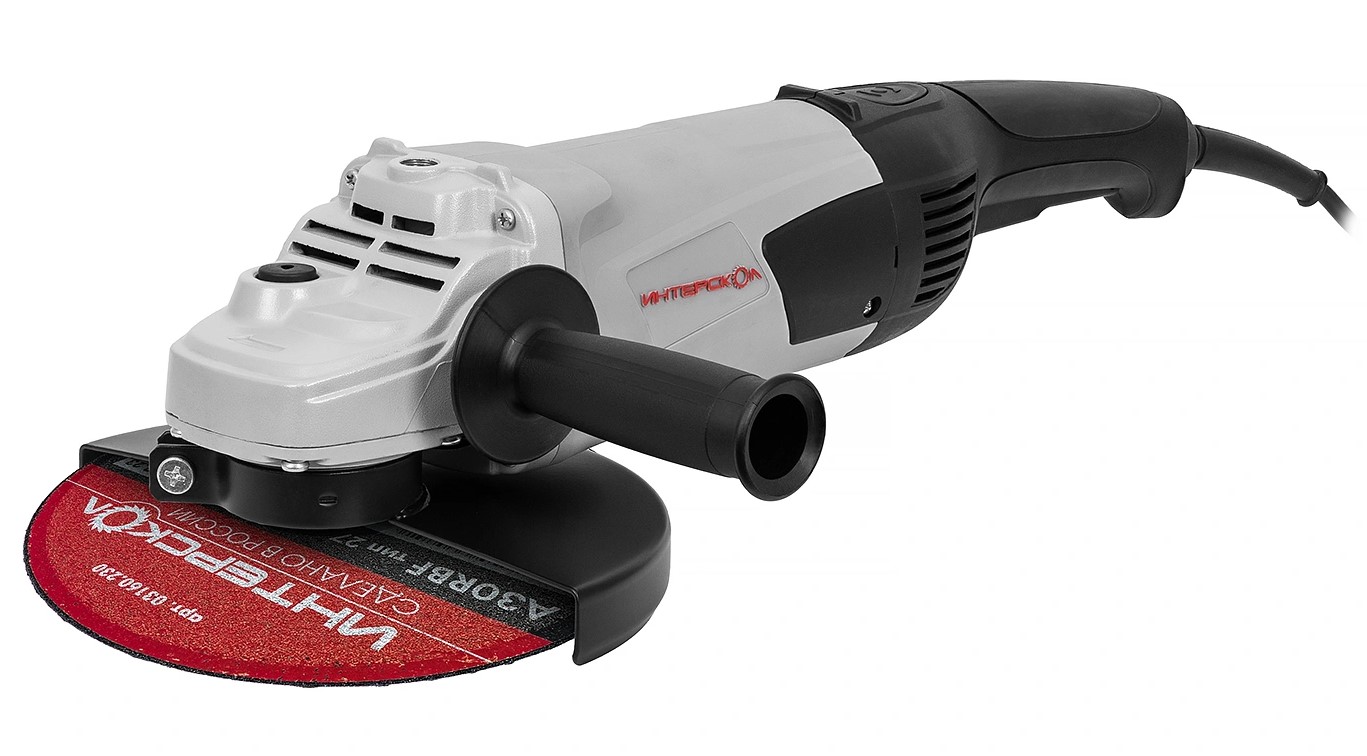 Угловая шлифмашина ИНТЕРСКОЛ УШМ-230/2100Т, 2100 Вт, 230 мм, 6500 об/мин (234.1.1.60)