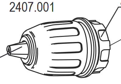 13-мм сверлильный патрон ИНТЕРСКОЛ, БЗП для КомбиМАКС (блистер), 2407.001