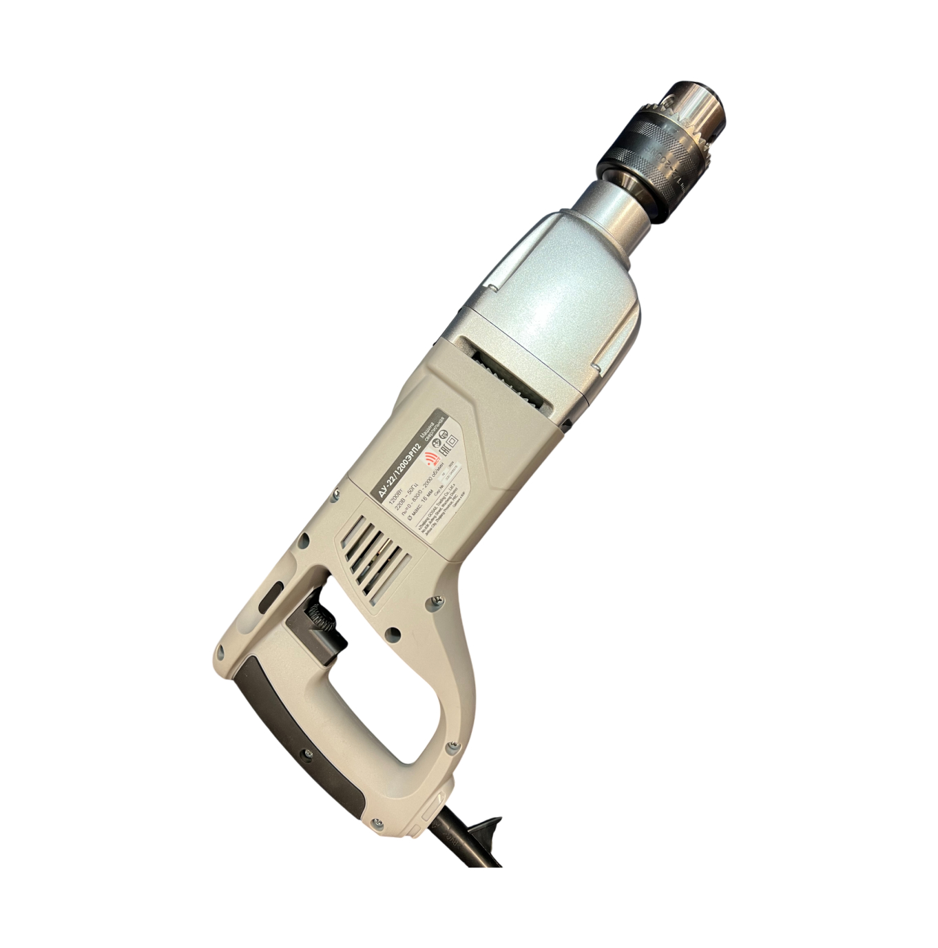 Ударная дрель ИНТЕРСКОЛ ДУ-22/1200ЭРП2, 1200 Вт, 2000 об/мин, 32000 уд/мин, (УЦЕНЕННЫЙ ТОВАР) (330.1.0.00/U)