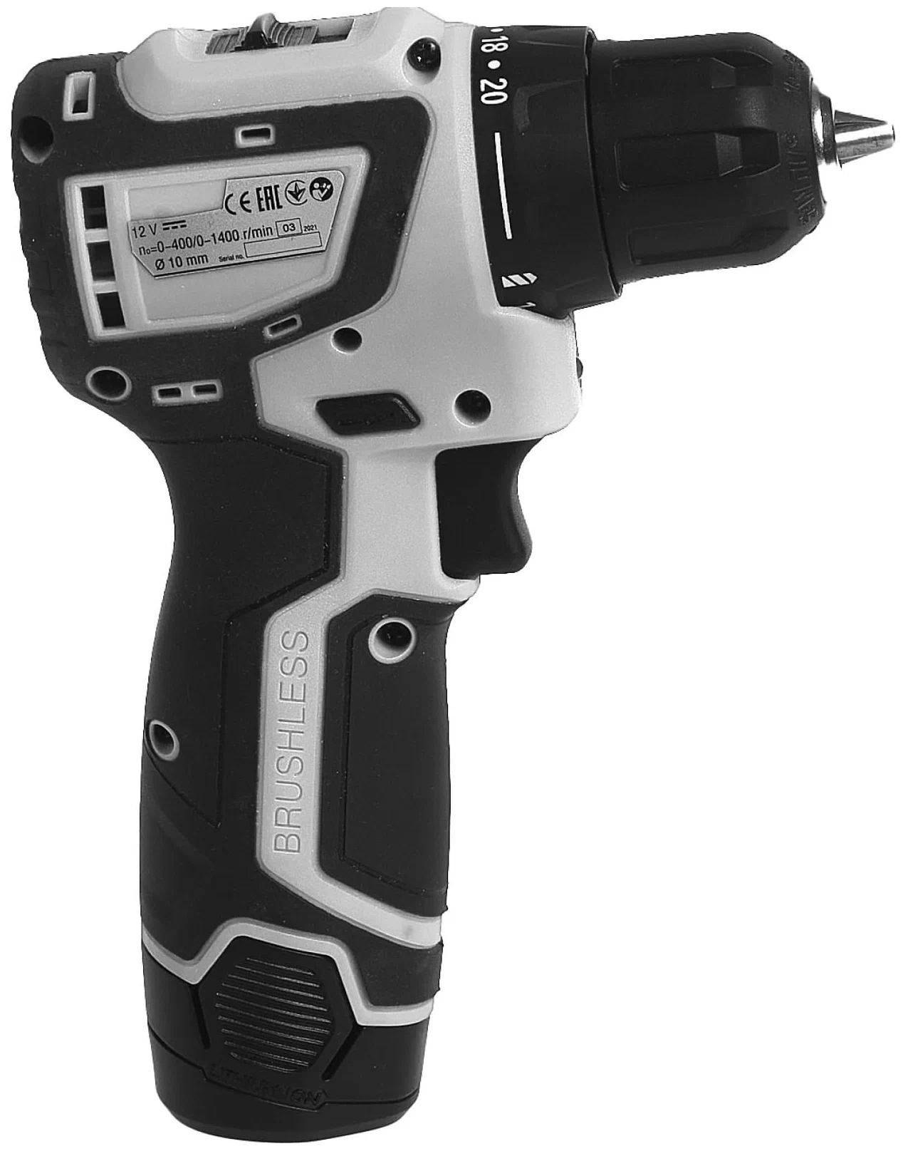 Аккумуляторная дрель-шуруповерт ИНТЕРСКОЛ МиниМАКС ДА-10/12В 36, 12 В, 1450 об/мин, с 2 АКБ 2 Ач и ЗУ (687.2.2.70)