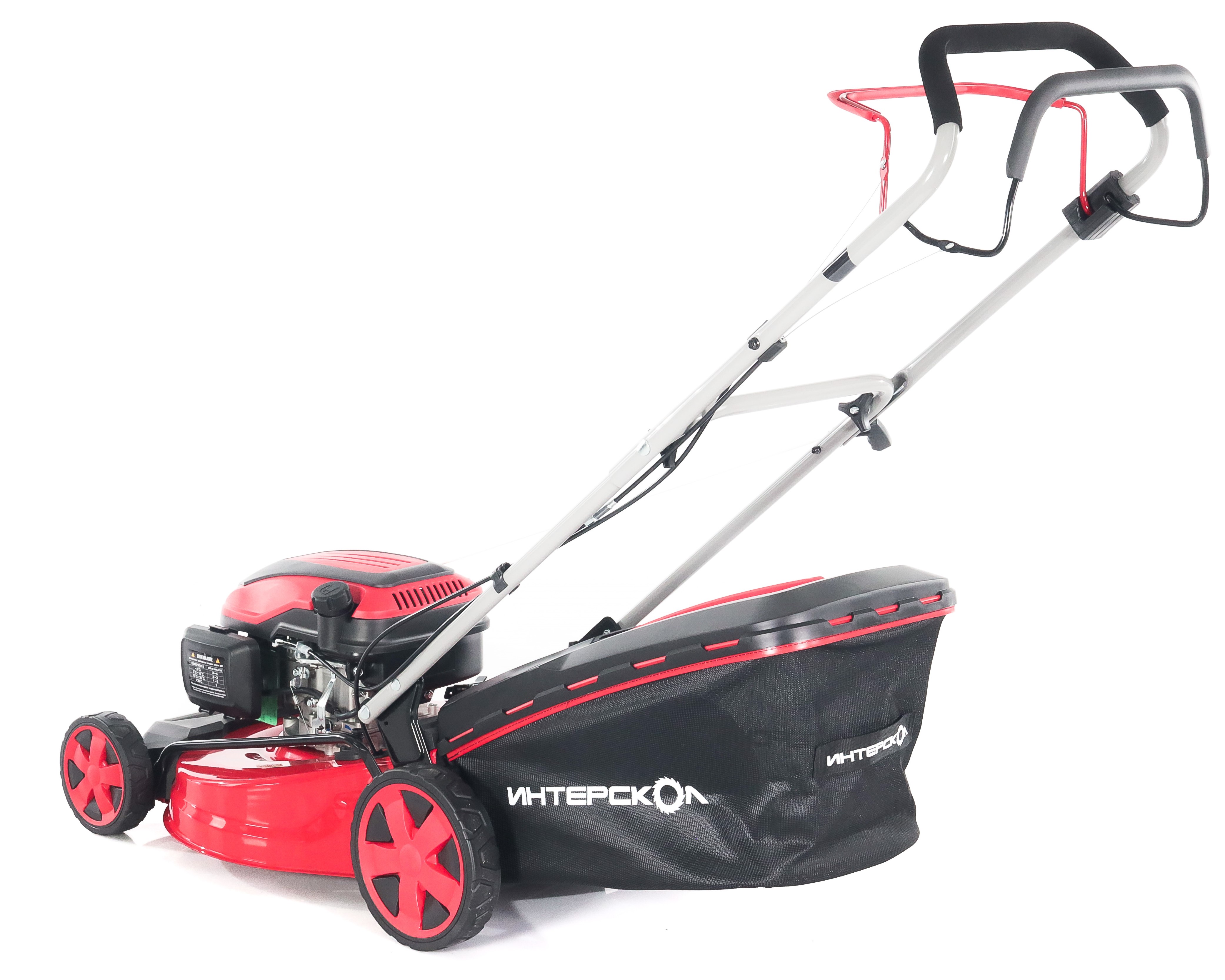 Бензиновая газонокосилка ИНТЕРСКОЛ ГБ-51/170СБ, 3.94 л.с., 170 см³, 3000 об/мин, 60 л (929.0.0.70)