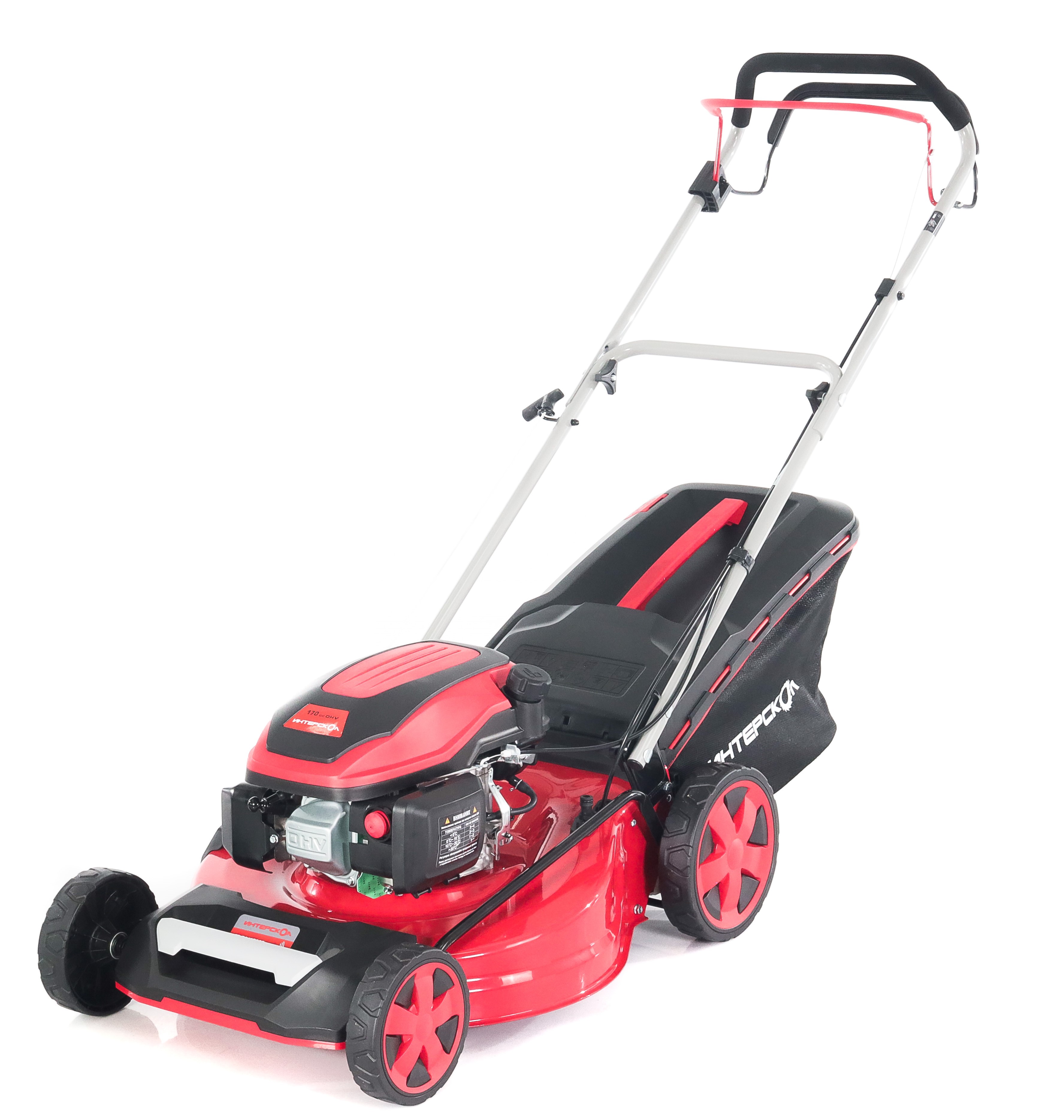 Бензиновая газонокосилка ИНТЕРСКОЛ ГБ-51/170СБ, 3.94 л.с., 170 см³, 3000 об/мин, 60 л (929.0.0.70)
