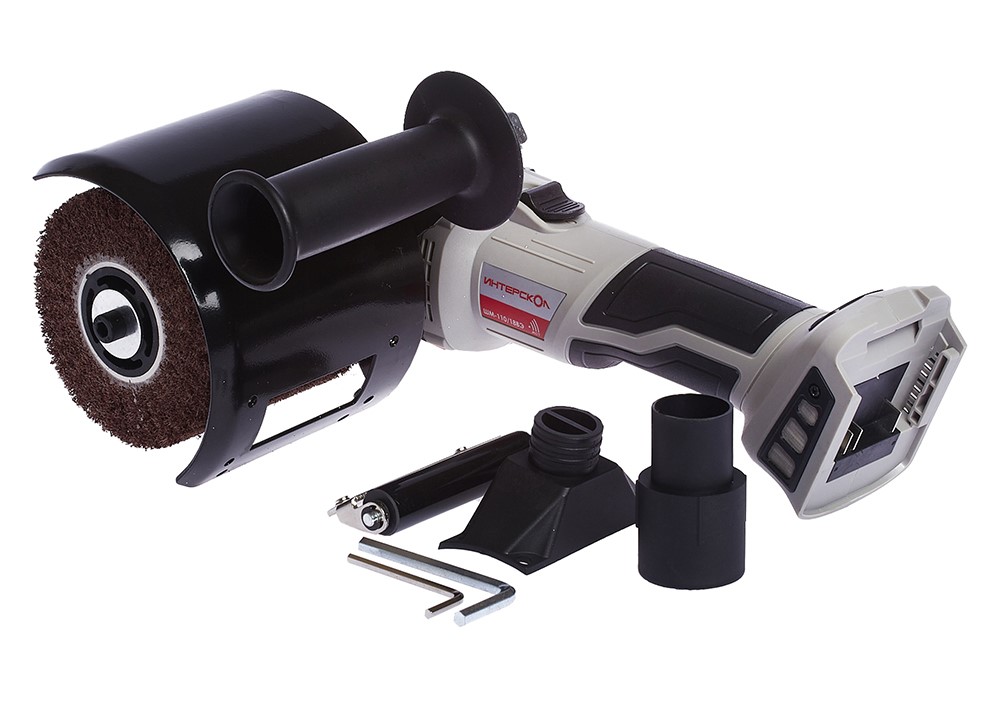 Аккумуляторная шлифовальная машина ИНТЕРСКОЛ ШМ-110/18ВЭ, 18 В, 110 мм, 2200 об/мин, без АКБ и ЗУ (645.1.0.70)