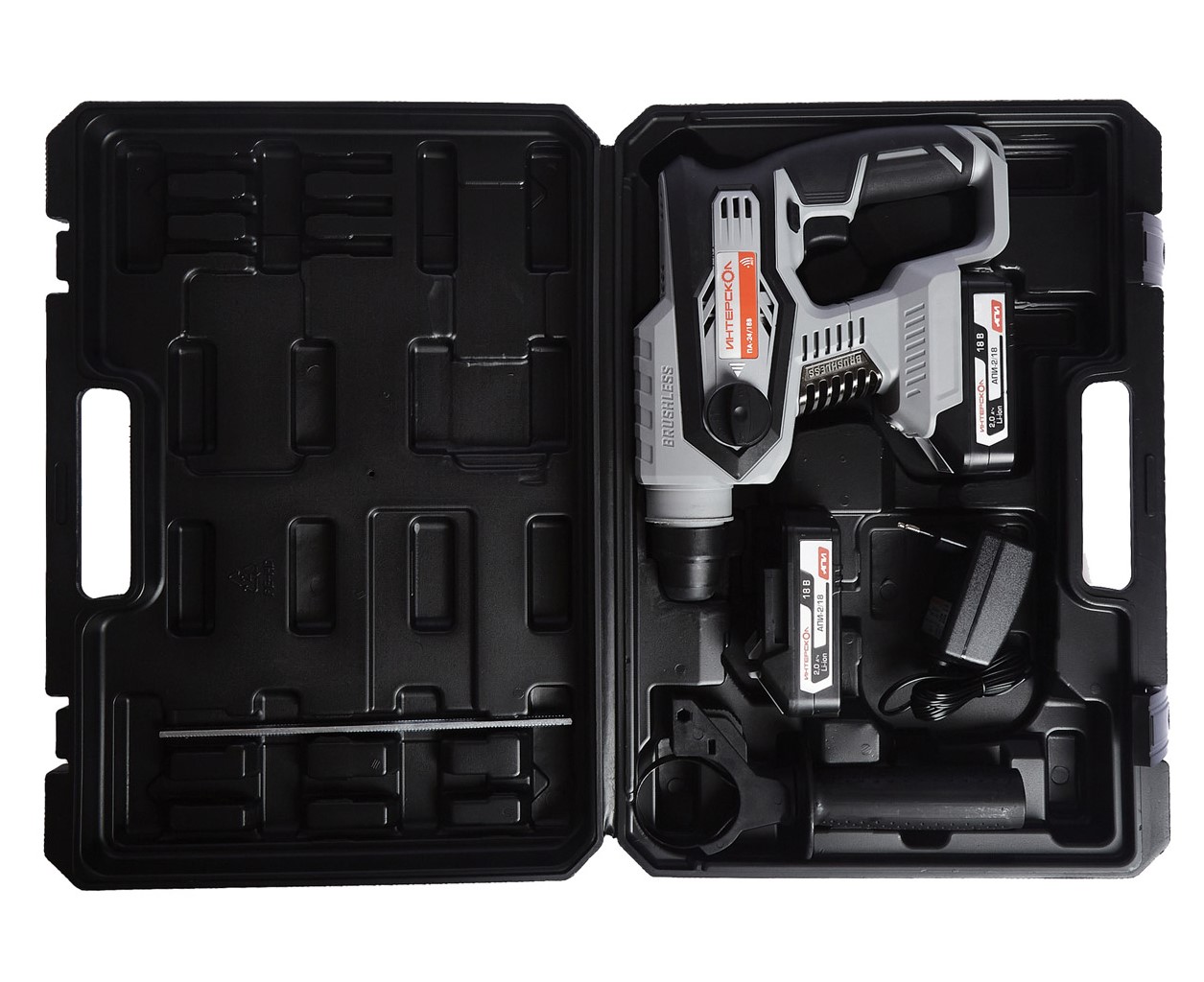 Аккумуляторный перфоратор ИНТЕРСКОЛ ПА-24/18В, 18 В, 2.2 Дж, 5300 уд/мин, без АКБ и ЗУ (579.0.0.70)