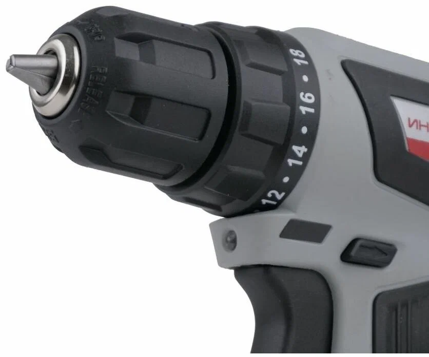 Аккумуляторная дрель-шуруповерт ИНТЕРСКОЛ МиниМАКС ДА-10/18В 42, 18 В, 1500 об/мин, с 2 АКБ 2 Ач и ЗУ, в кейсе (709.2.2.70)