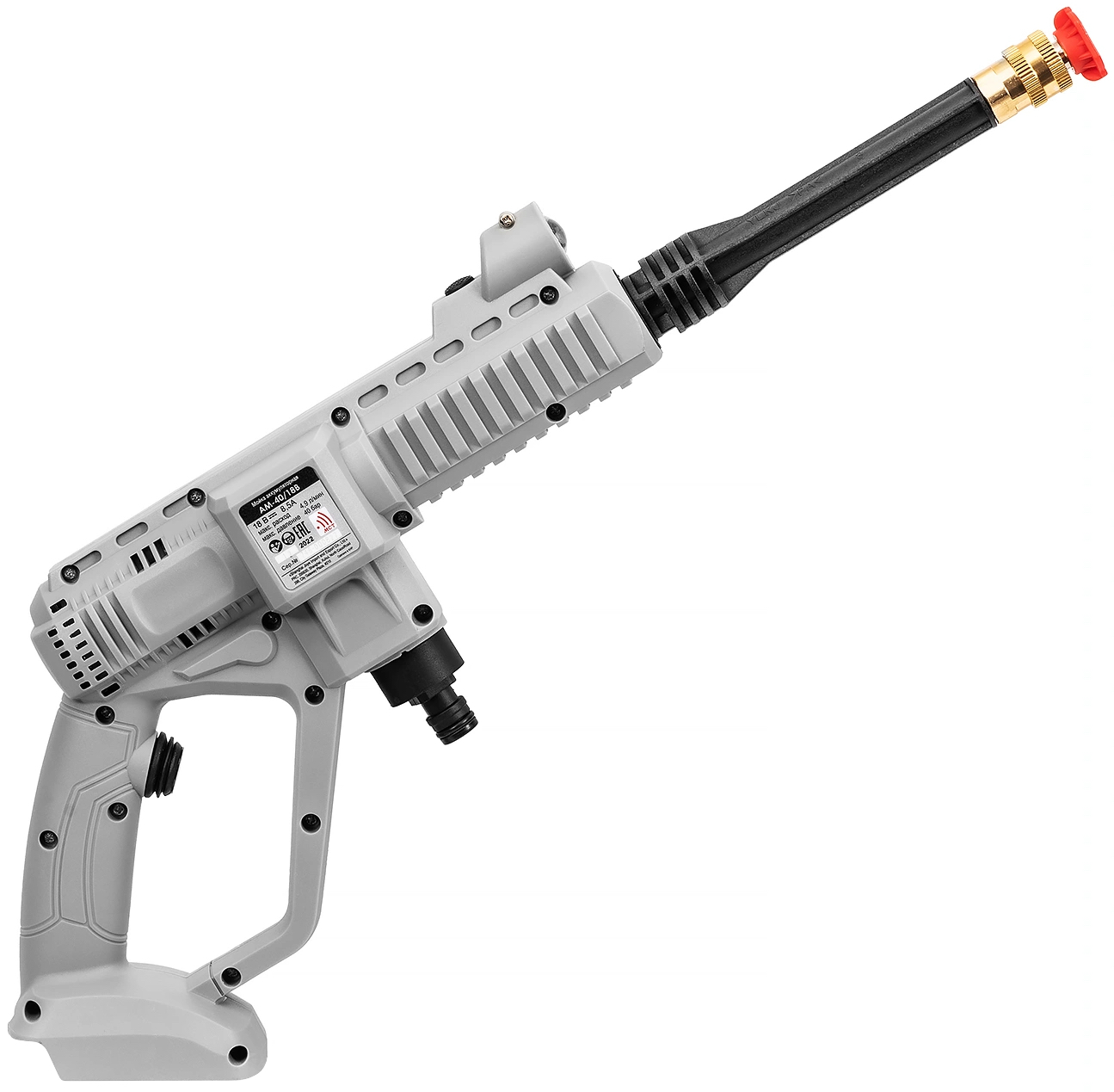 Аккумуляторная мойка высокого давления ИНТЕРСКОЛ АМ-40/18В, 18 В, 40 бар, 292.2 л/ч, с АКБ 2 Ач и ЗУ (746.0.0.70-B2C)