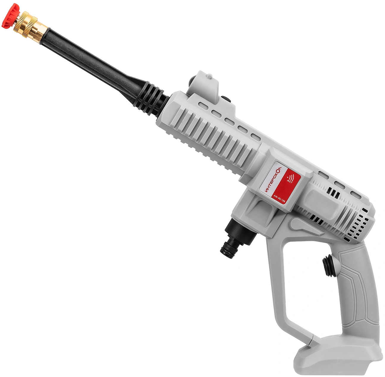 Аккумуляторная мойка высокого давления ИНТЕРСКОЛ АМ-40/18В, 18 В, 40 бар, 292.2 л/ч, с АКБ 2 Ач и ЗУ (746.0.0.70-B2C)