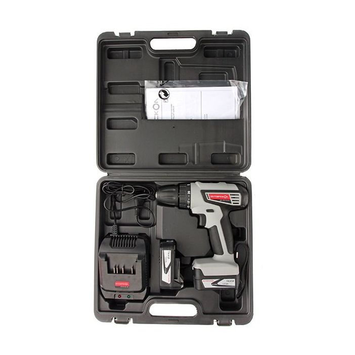 Аккумуляторная дрель-шуруповерт ИНТЕРСКОЛ ДА-13/18Л3, 18 В, 1350 об/мин, с 2 АКБ 1.5 Ач и ЗУ, в кейсе (384.0.2.00)