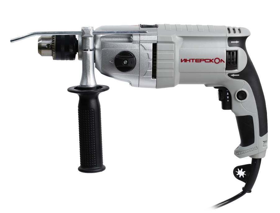 Ударная дрель ИНТЕРСКОЛ ДУ-13/820ЭР, 810 Вт, 2000 об/мин, 32000 уд/мин (148.1.3.00)