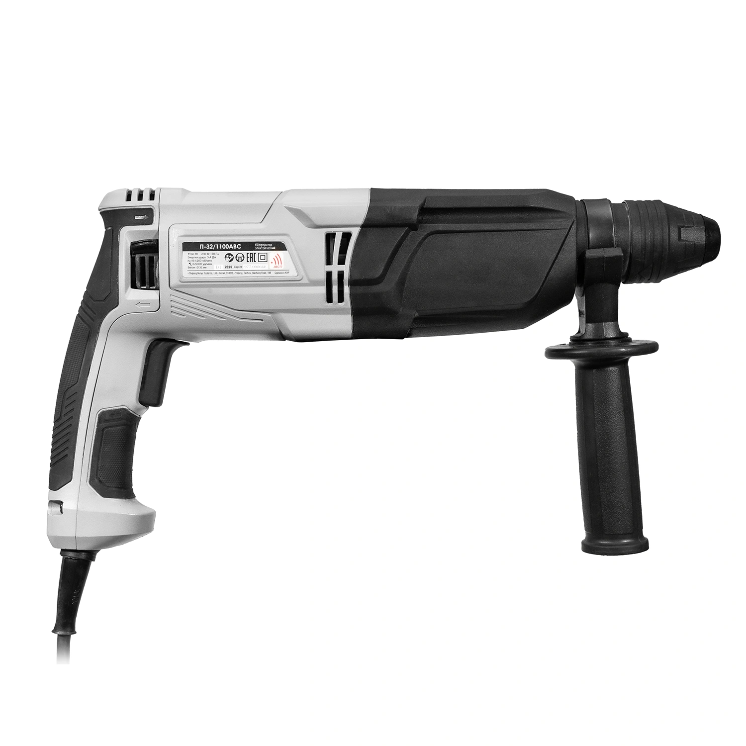 Перфоратор ИНТЕРСКОЛ П-32/1100АВС, с активной виброзащитой, 1100 Вт, 3.4 Дж, 5300 уд/мин (977.1.0.70)