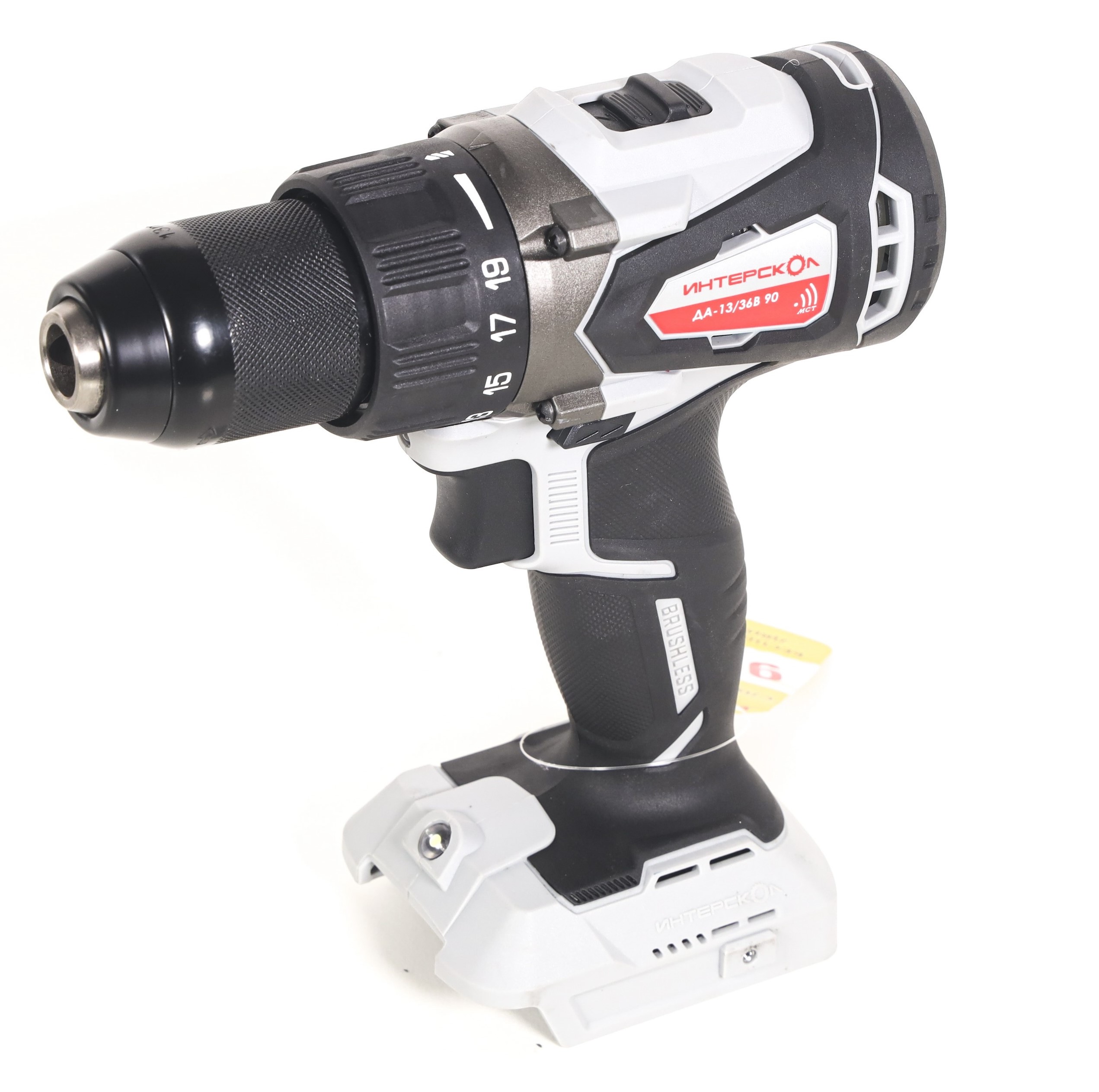 Аккумуляторная дрель-шуруповерт ИНТЕРСКОЛ ДА-13/36В 90, 36 В, 2000 об/мин, с АКБ 2.5 Ач и ЗУ (861.0.0.70-B25C)