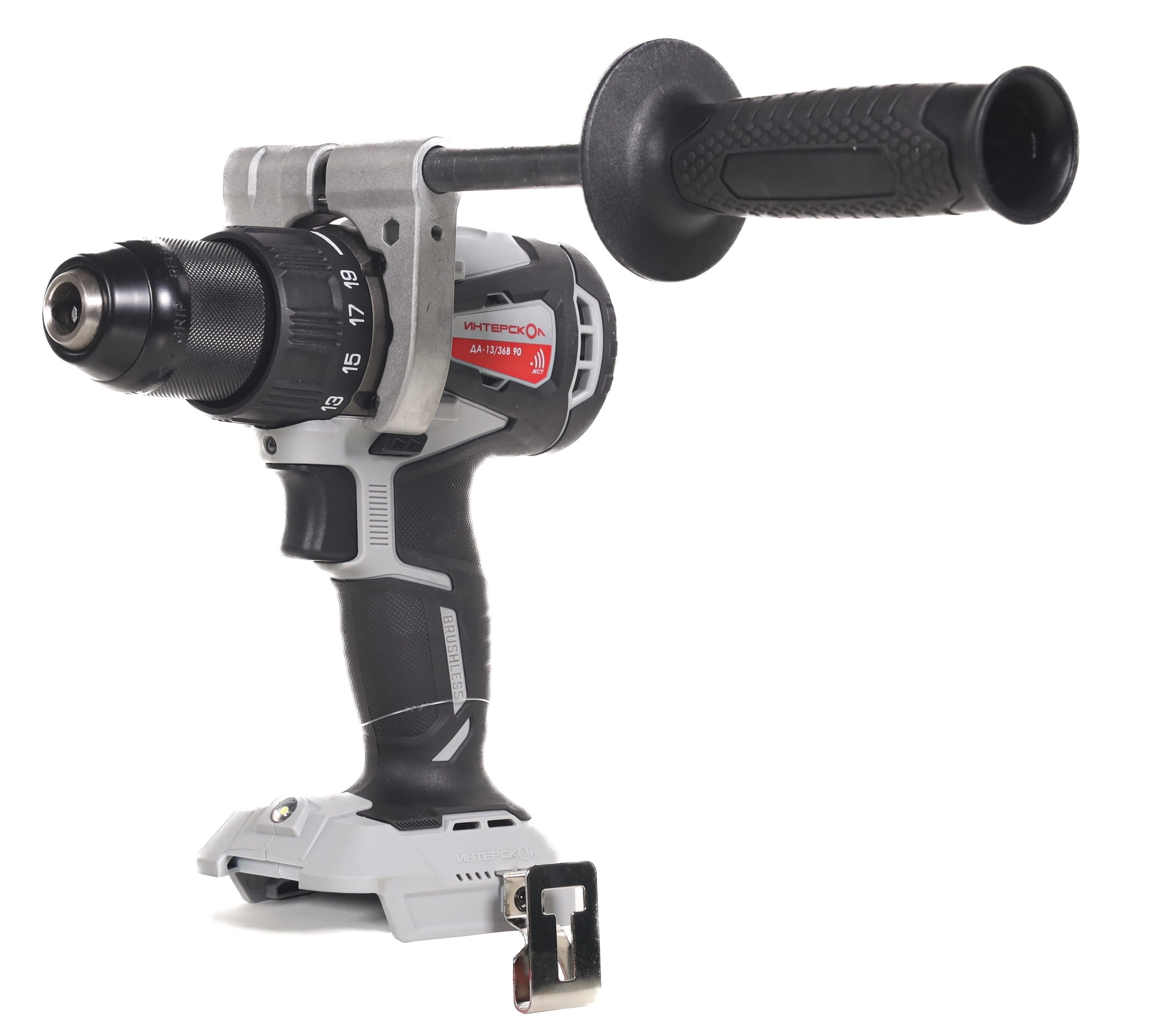 Аккумуляторная дрель-шуруповерт ИНТЕРСКОЛ ДА-13/36В 90, 36 В, 2000 об/мин, с АКБ 2.5 Ач и ЗУ (861.0.0.70-B25C)