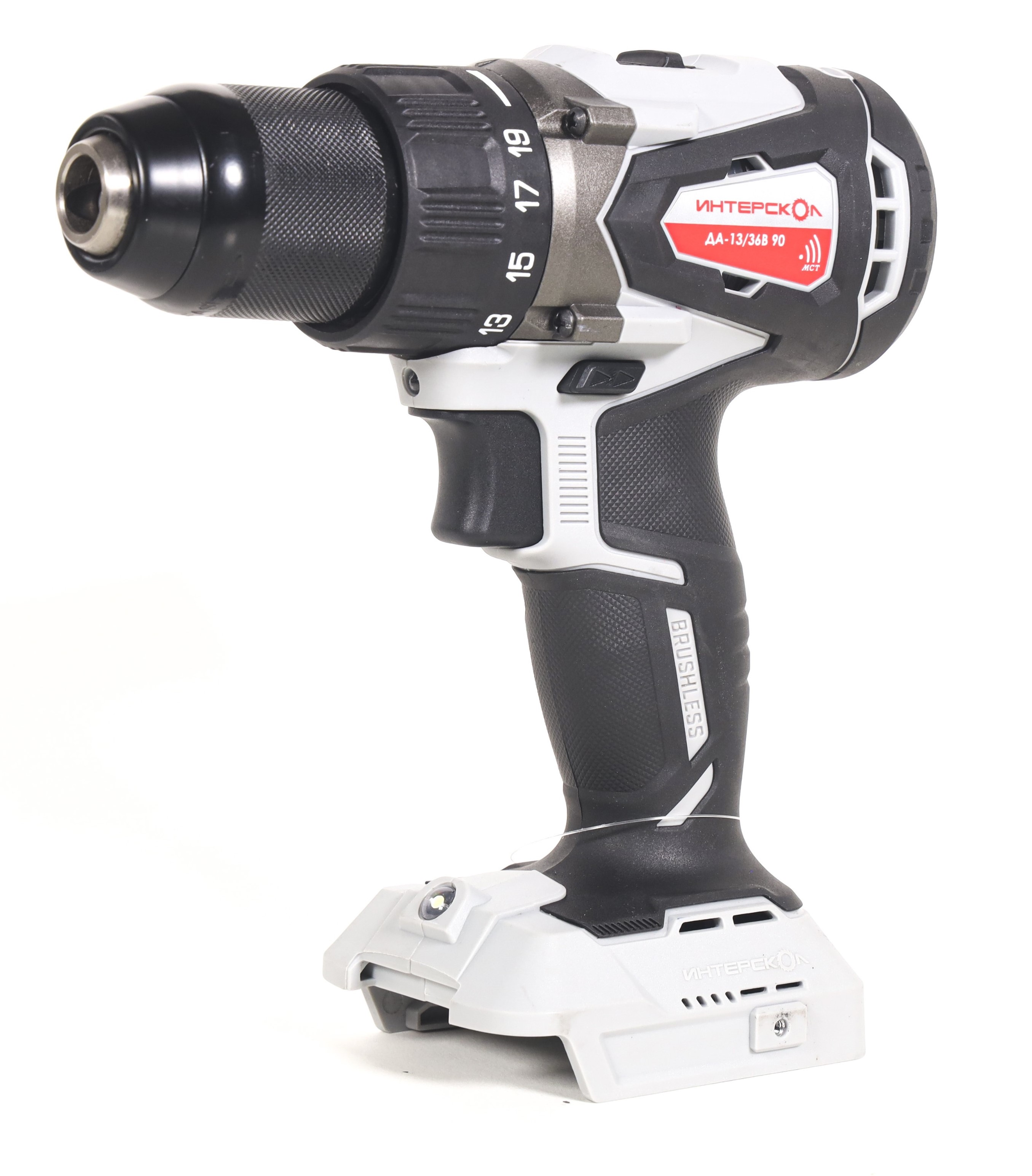 Аккумуляторная дрель-шуруповерт ИНТЕРСКОЛ ДА-13/36В 90, 36 В, 2000 об/мин, с АКБ 2.5 Ач и ЗУ (861.0.0.70-B25C)