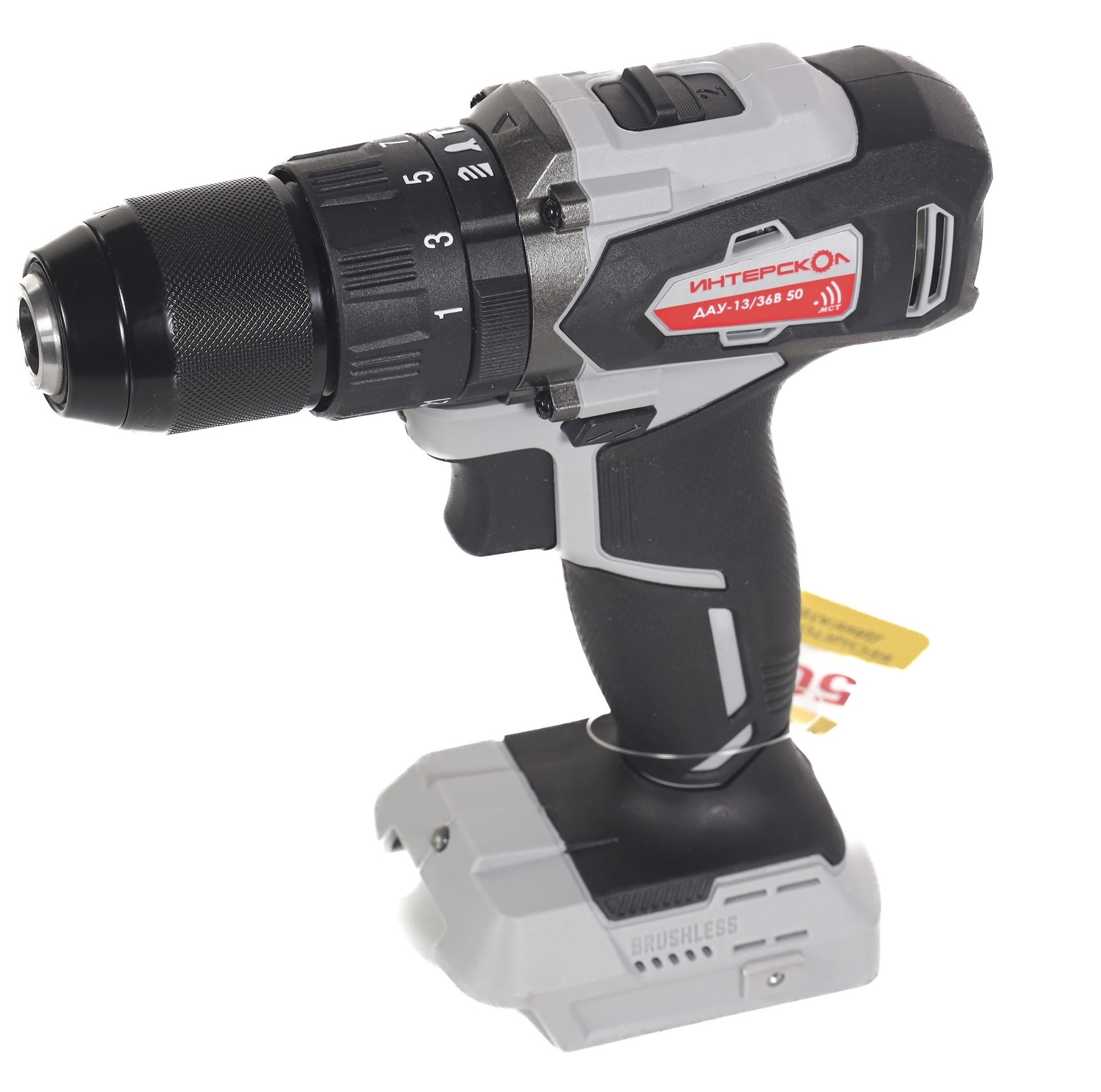 Аккумуляторная ударная дрель-шуруповерт ИНТЕРСКОЛ ДАУ-13/36В 50, 36 В, 1700 об/мин, 25500 уд/мин, без АКБ и ЗУ (850.0.0.70)
