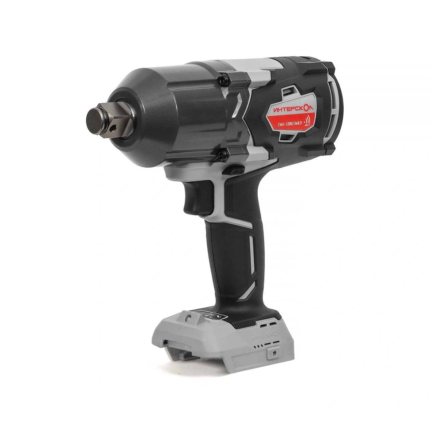 Аккумуляторный гайковерт ИНТЕРСКОЛ ГАУ-1200/36ВЭ, 36 В, 1200 Hм, 2050 уд/мин, с АКБ 4 Ач и ЗУ (819.1.0.70-B4C)